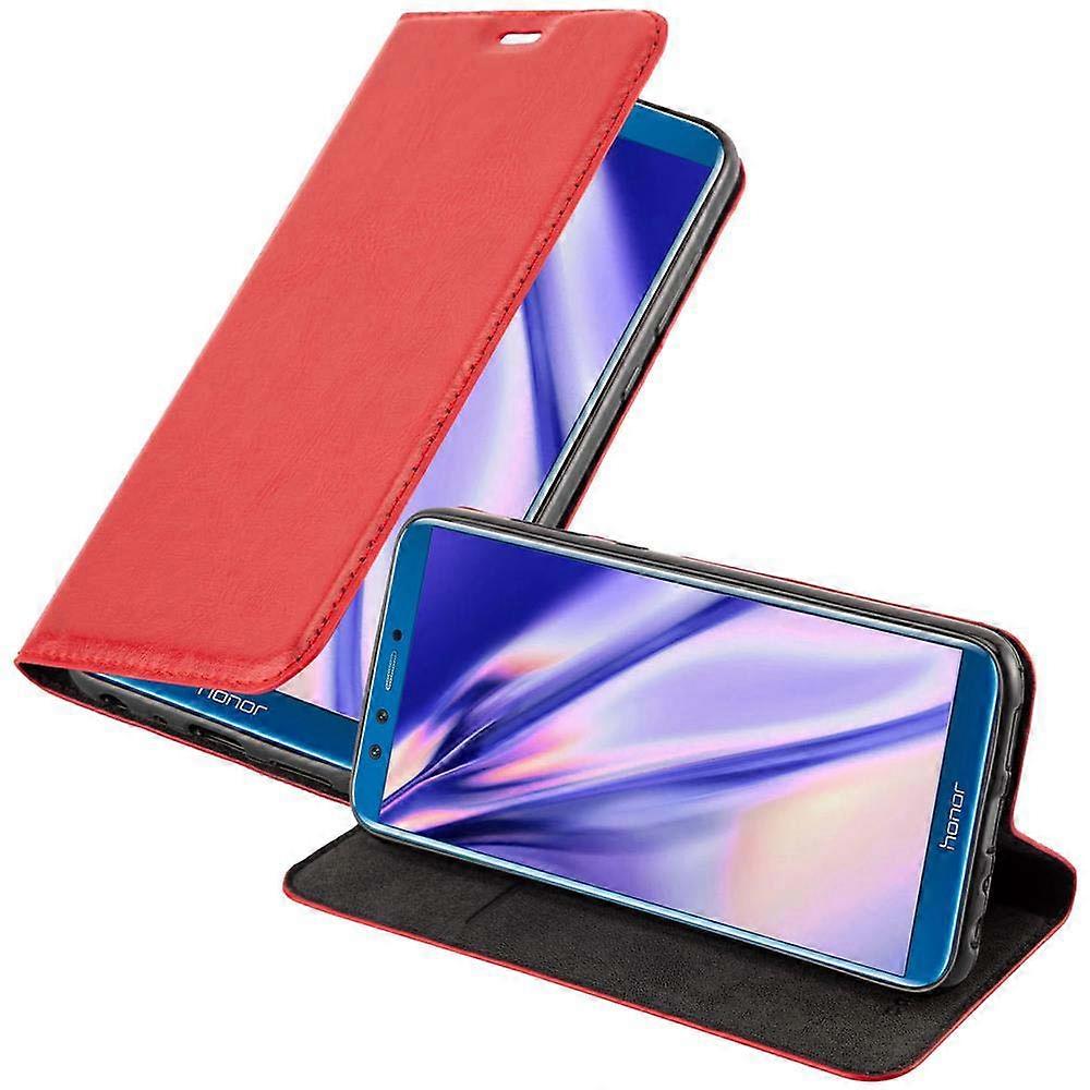 Honor 9 LITEケース-スタンド機能とカードスロットを備えた保護ケース