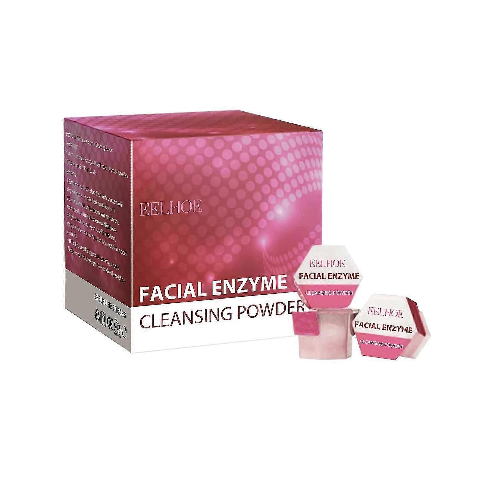EELHOE Facial Enzyme Cleansing Powder is gentle and refreshing on the face, reducing spots, acne, and smoothing pores
