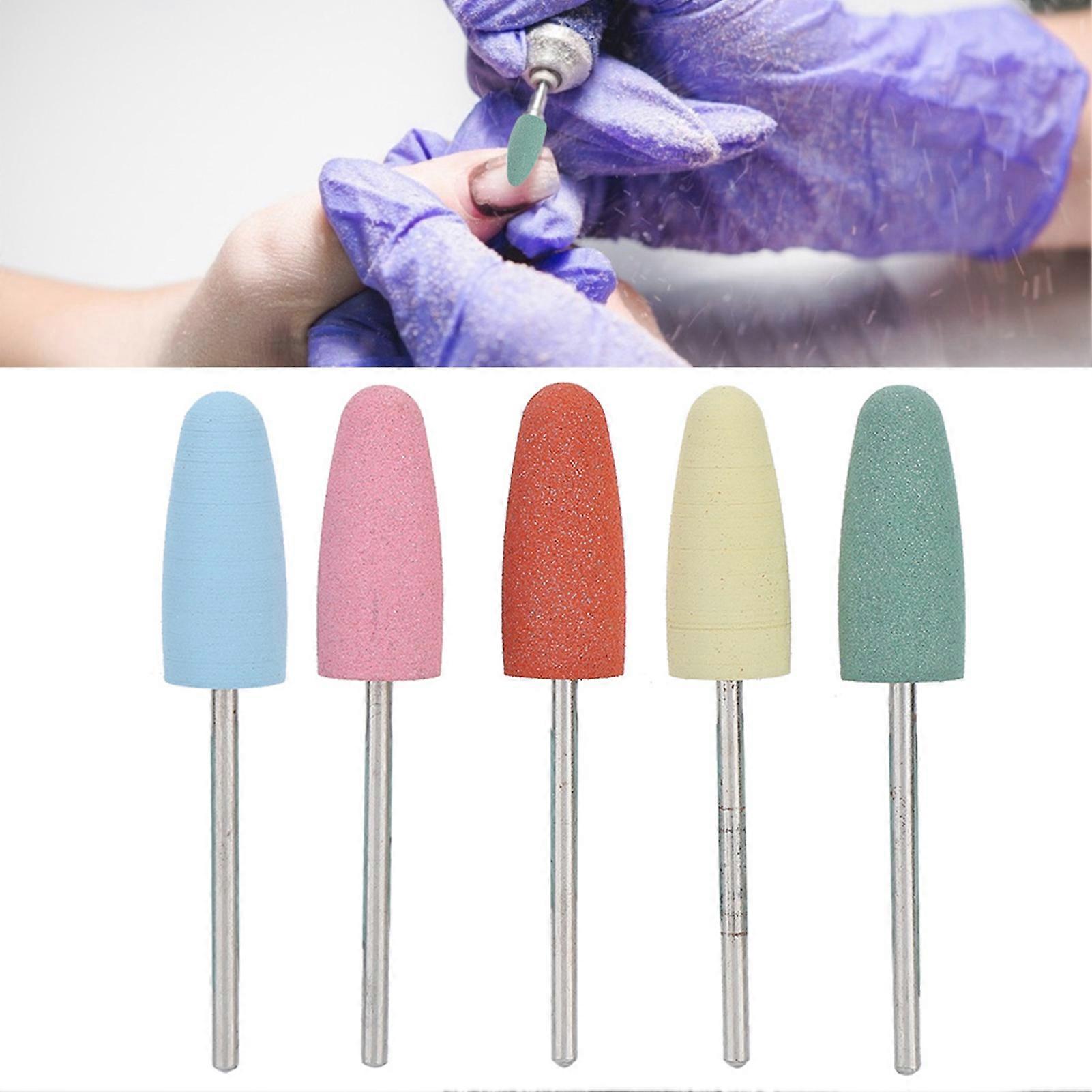 5pcs Nail Drill Bits Set 171 Silicone Rubber 2.35mm Diameter