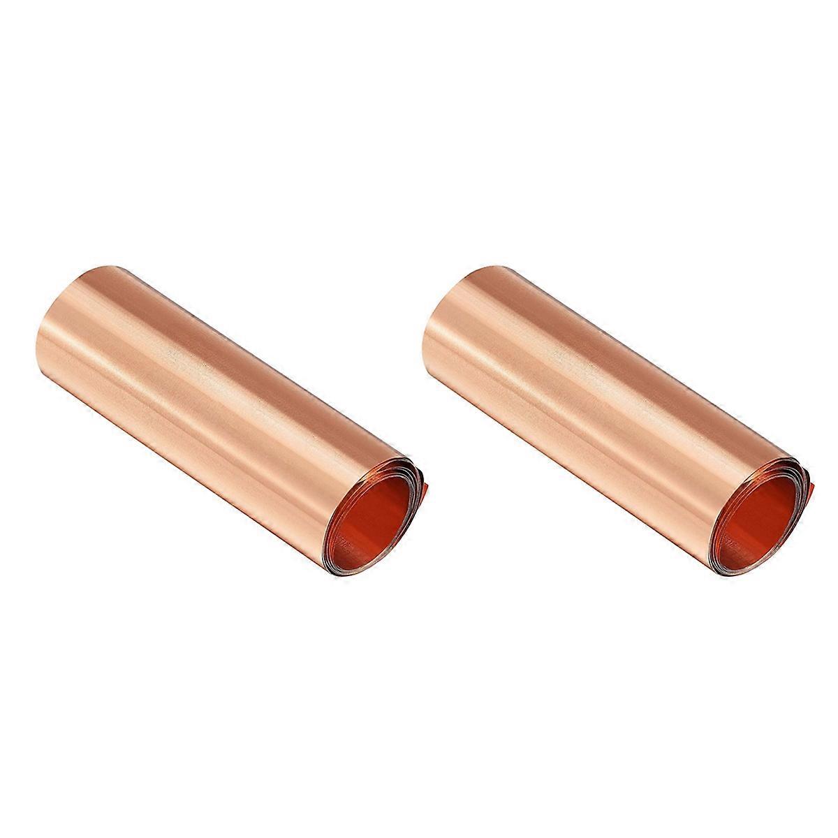 Kobberpladerulle, metalfolieplade 1000 mm x 100 mm