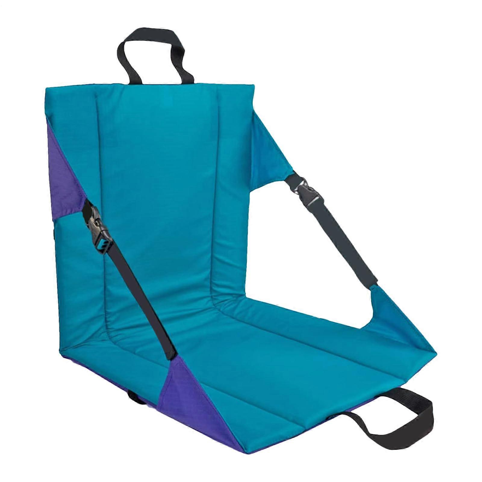 Folding Stadium Seat Reclining Chair With Backrest Wide Padded Seats Portable For Outdoor Events