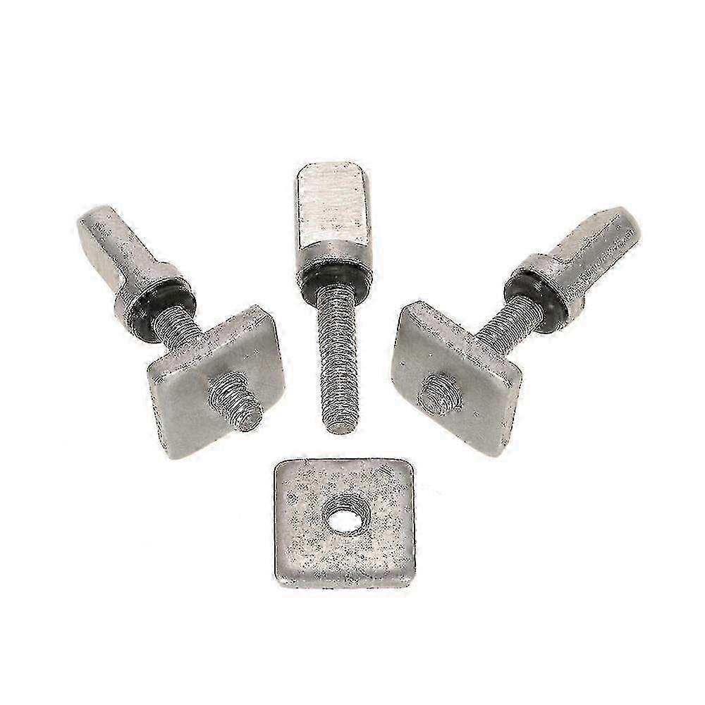 3x Surfboard Longboard Sliding Fin Screw & Fin Plate Replacement Kit for Stand Up Paddle Body Board