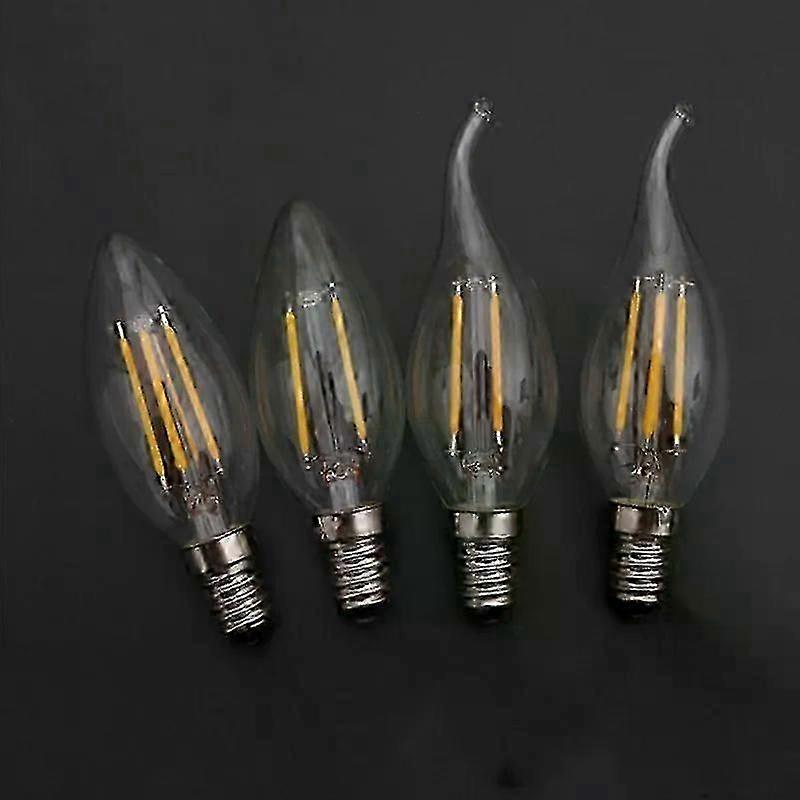 LED Filament Bulb E14 Candle Light Bulb 4W 8W 12W Dimmable Edison B...