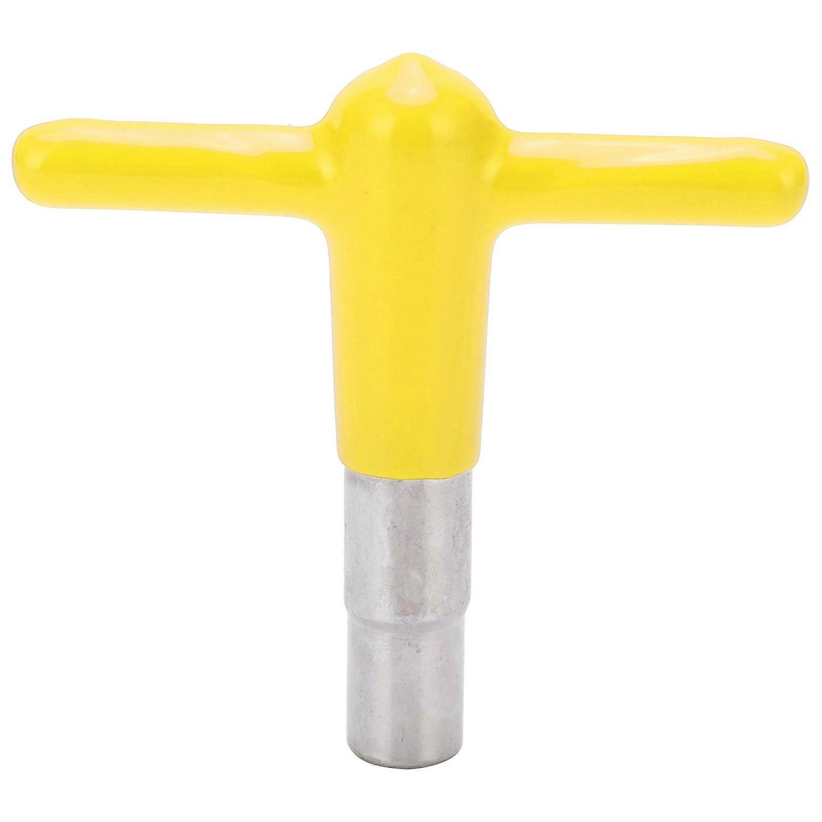 Drum T Shaped Wrench Tuning Key Silicone Handle Music Instrument Accessories DT08Yellow