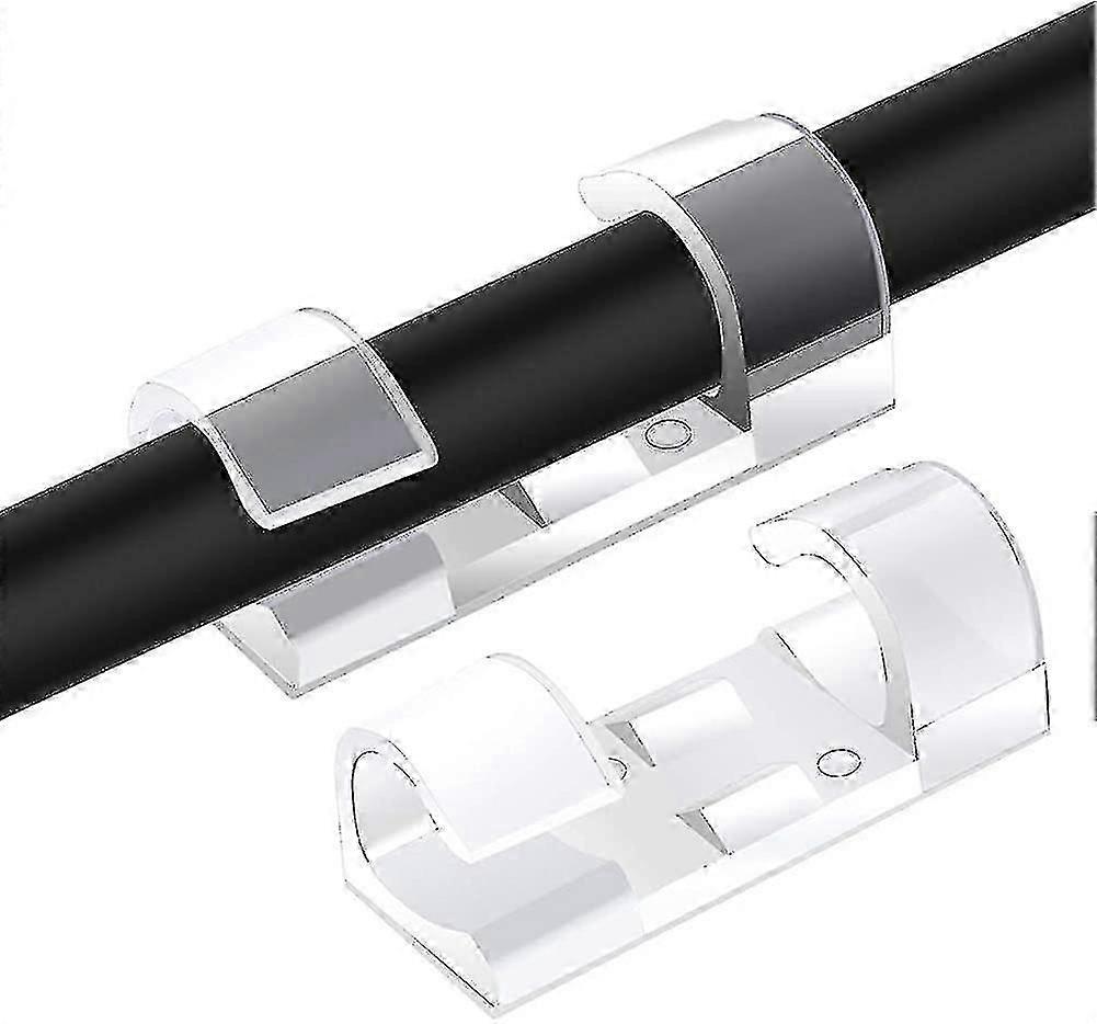 60 Pieces Cable Clips Cable Holder, Cable Clamps Self-adhesive Set For Home