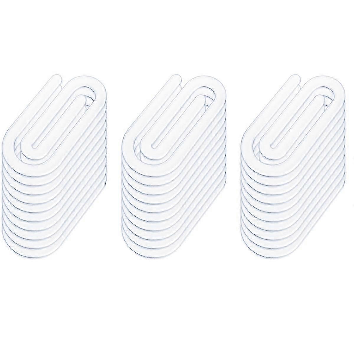 30pcs Sublimation Blank Acrylic Office Decorative Jumbo Paper Clips
