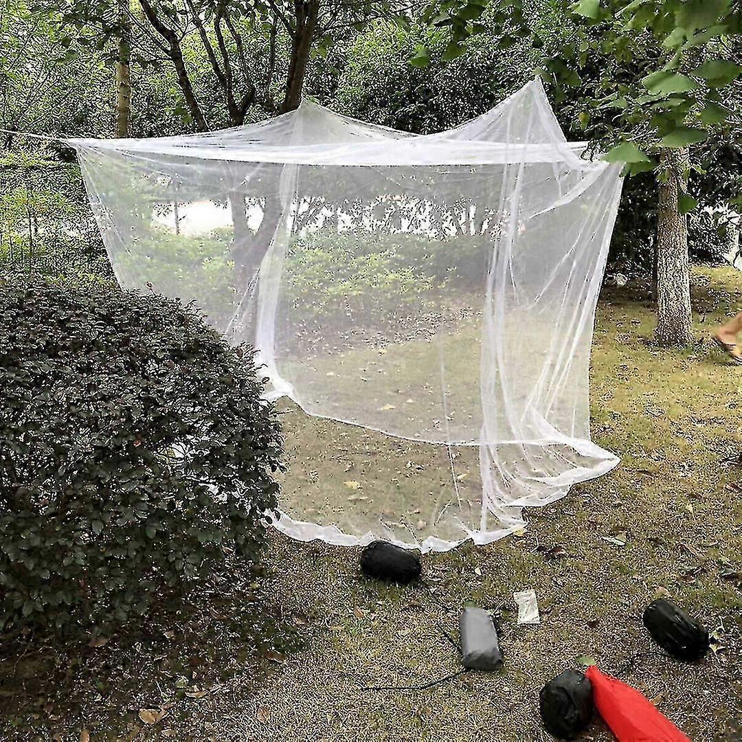 portable foldable mosquito net 220x200x200cm double door square mesh