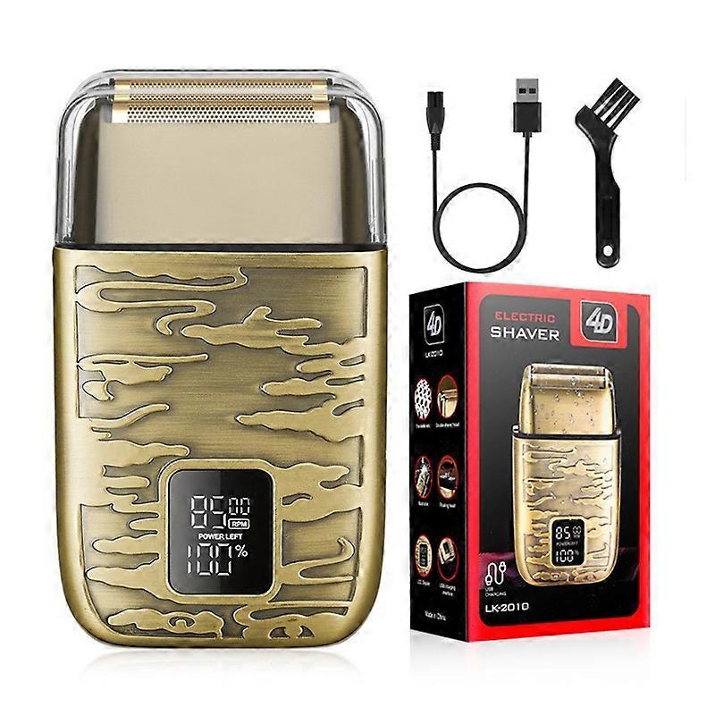 New reciprocating shaver electric three-blade rechargeable shaving barber shaver men's razor