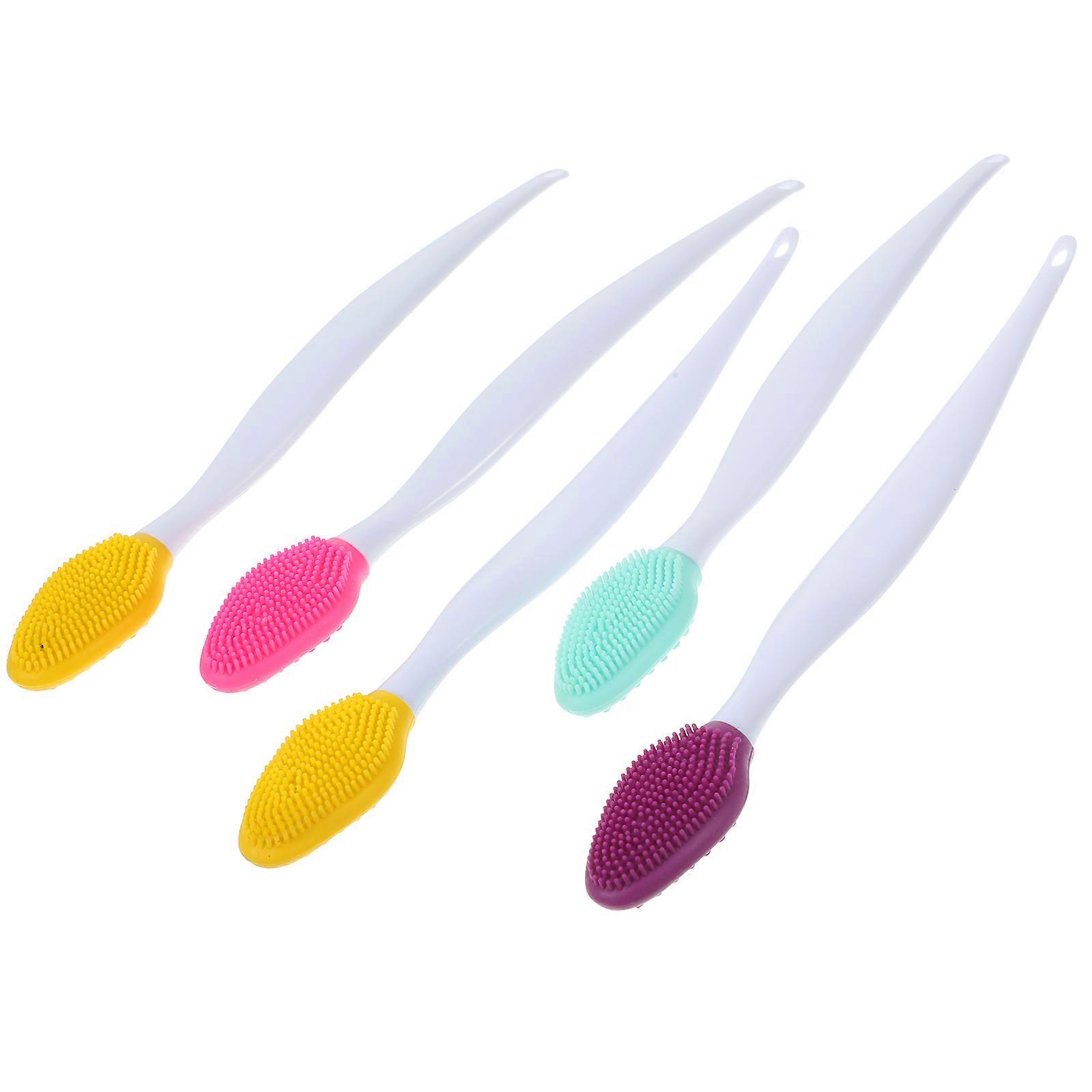 Nose Cleaning Tools 5Pcs Silicone Beauty Tool For Ladies Home Use Long Handle Assorted Color Deep Cleaning