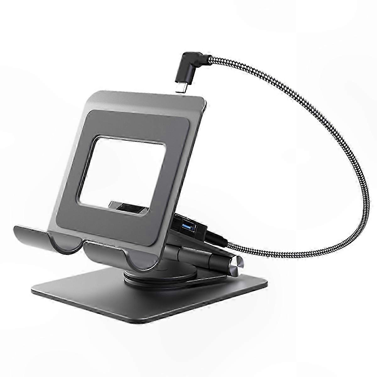 Adjustable Rotation Stand Docking Station for Gaming Devices & Tablets with 100W Charging Support
