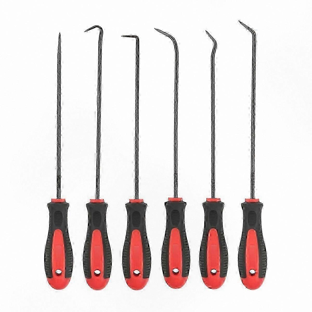 6-Piece Precision Hook and Pick Tool Set for Extended Reach Tasks