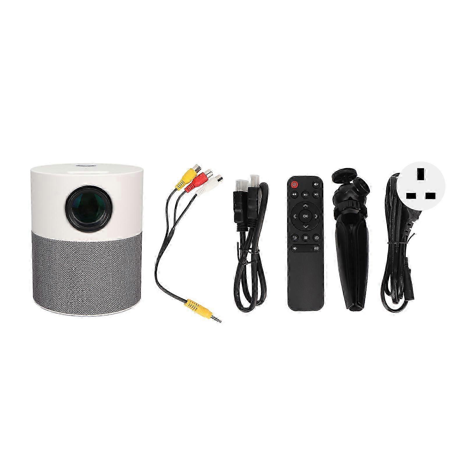 Wifi Bluetooth Projector Hd 250 Inch Screen Portable 3w Speaker Same Screen Projector For Android For Ios 100240v Plug