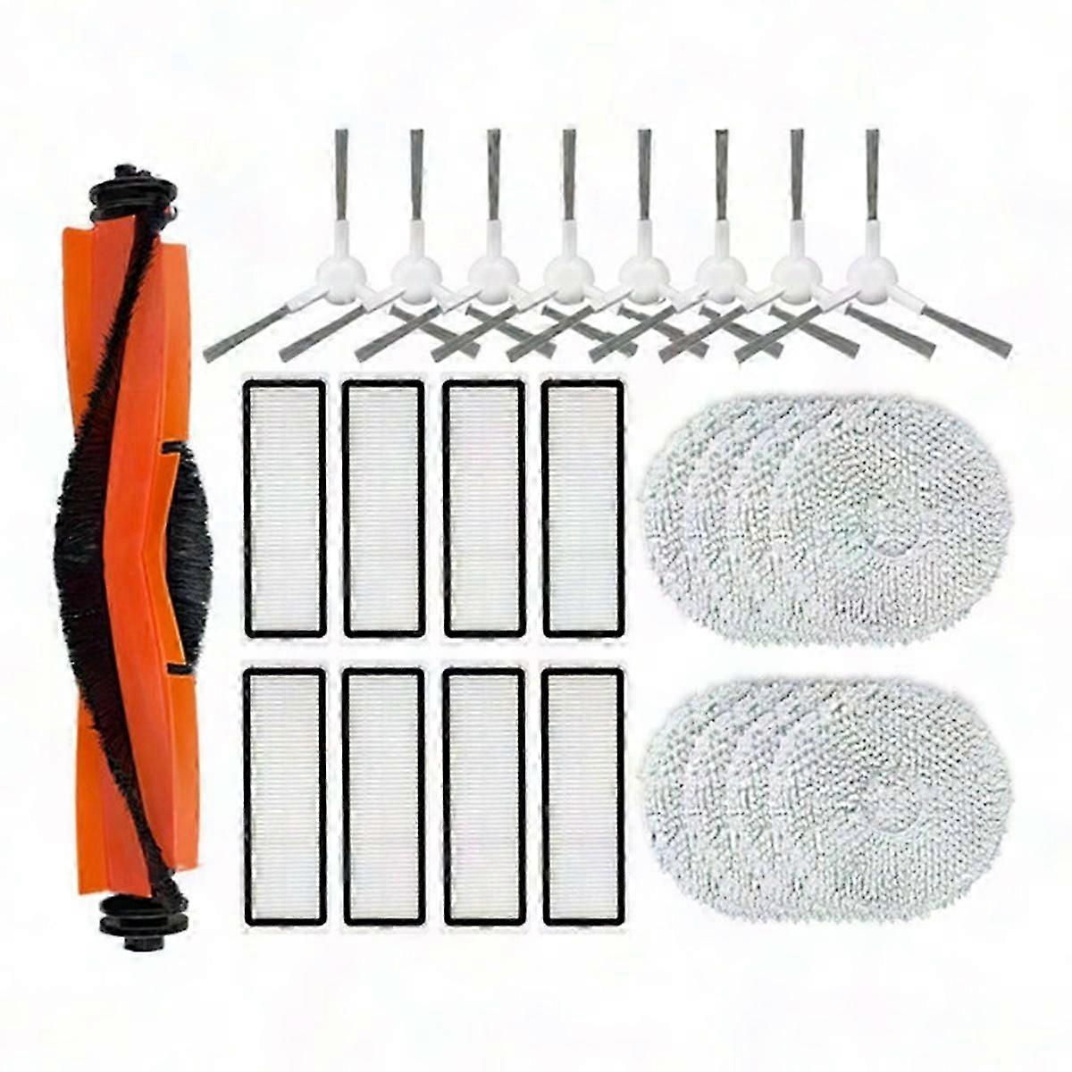 Robot Vacuum X20+ / X20 Plus Replacement Parts: Main Brush, Side Brush, Mop Cloth, HEPA Filter