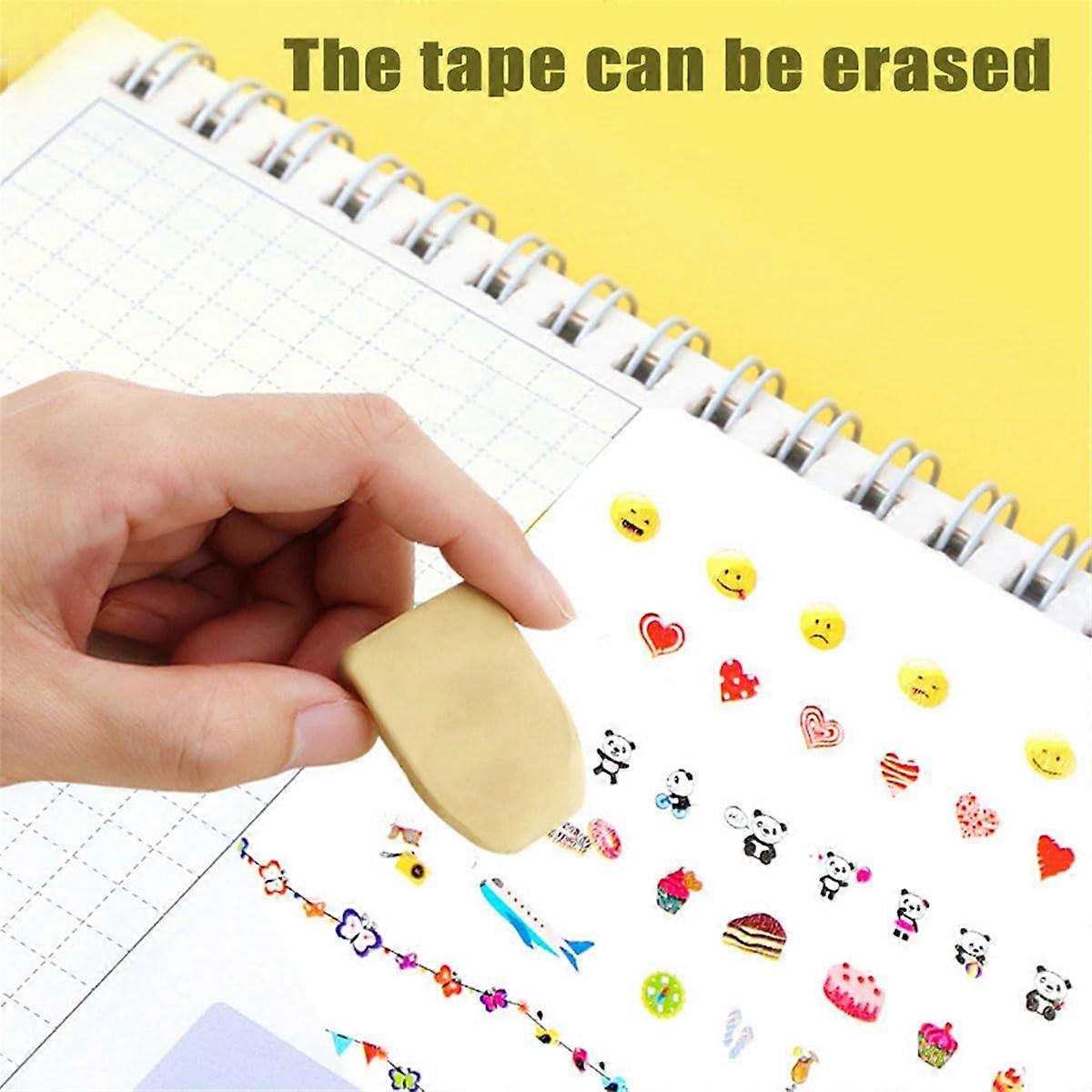 4PCS Cartoon Pattern Decorative Tape,Decorative Pens DIY Cute Animals -Type Pen,DIY Lace Correction Tape