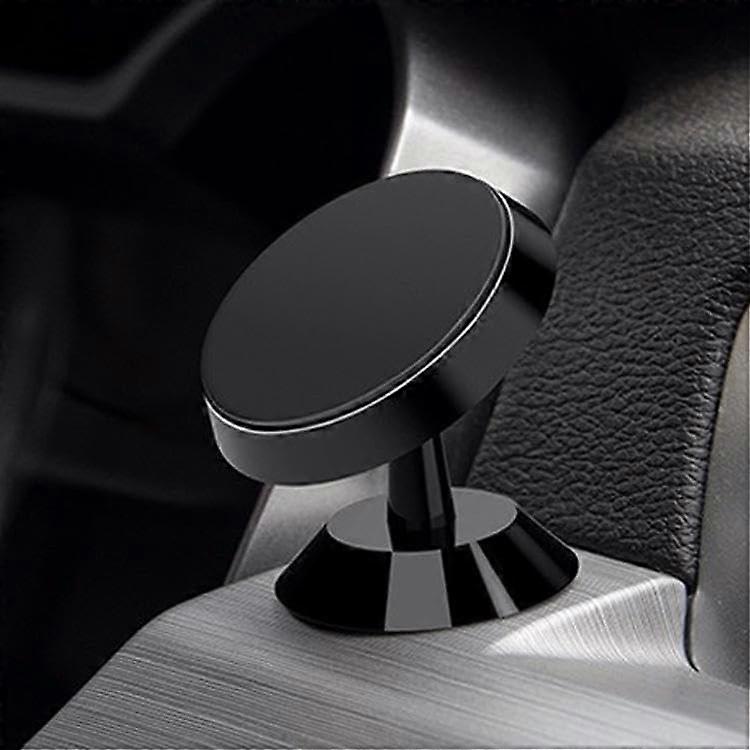Magnetic Car Phone Mount 360Degree Rotation Dashboard Holder Universal Mobile Device Stand Silver/Black