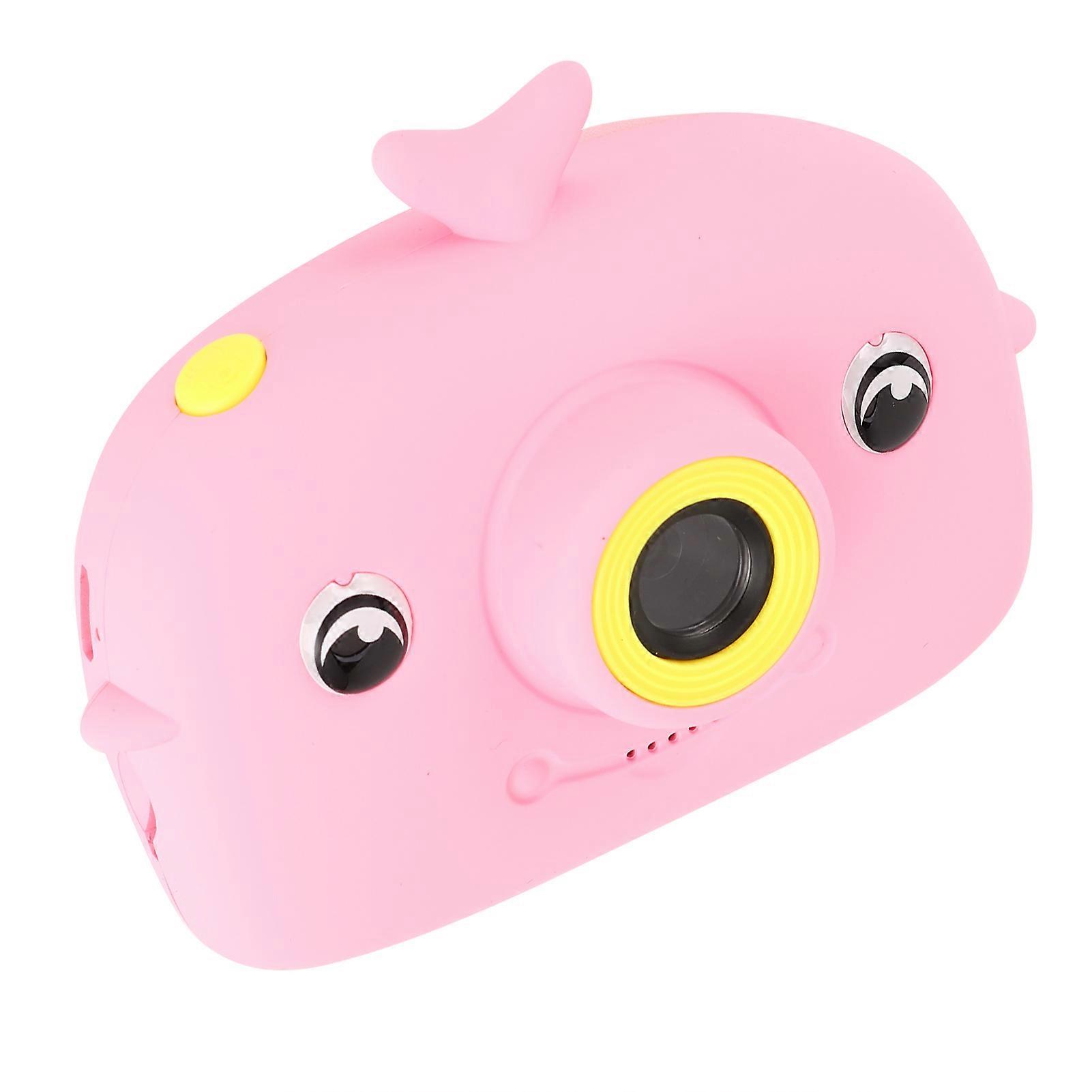 Children Portable Digital Camera 2.0in Color Screen Pink 32GB Max