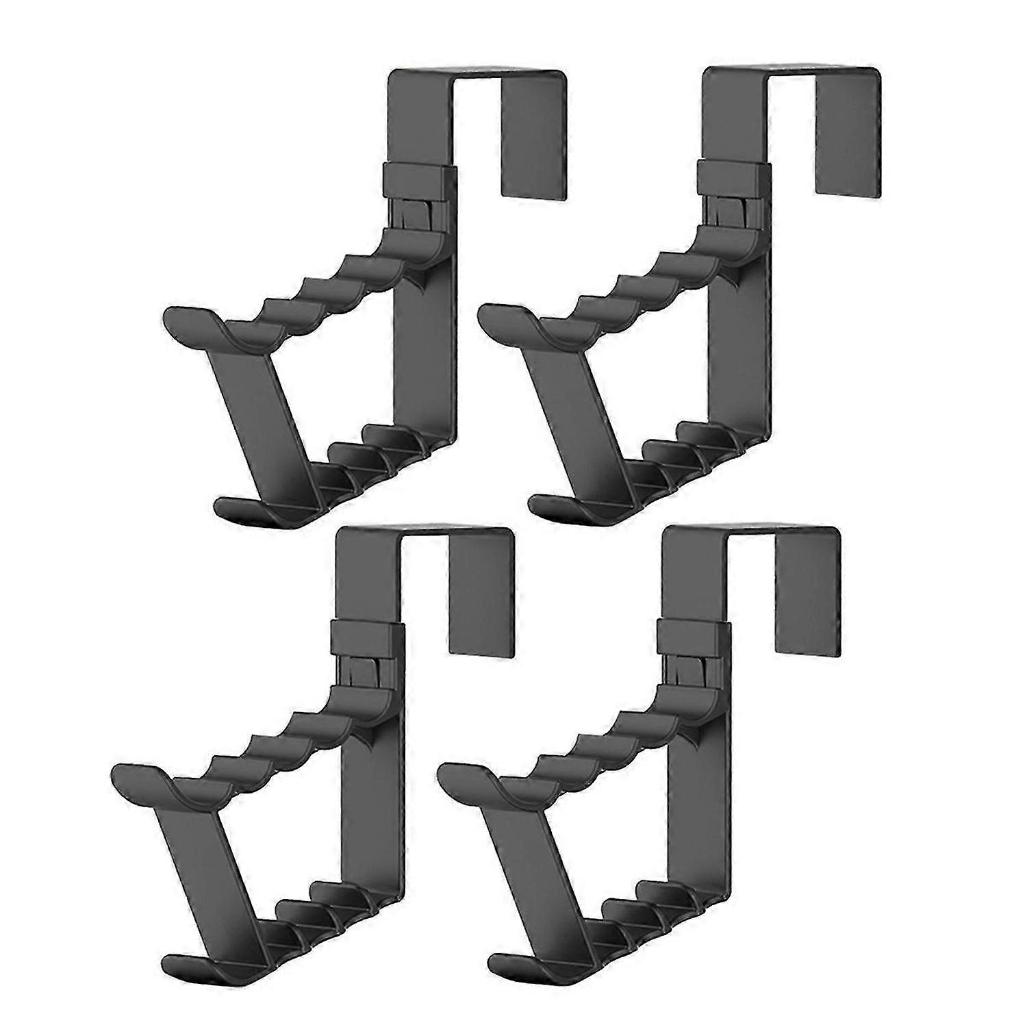 Space Saving over Door Hooks Door Hanger Hooks Black 4 Pcs