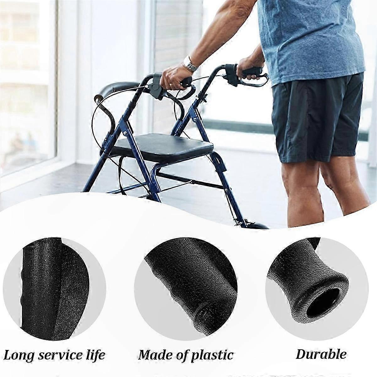 Universal Rollator Hand Grips, 2 Pack Anti-Slip Replacement for Rolling Walkers