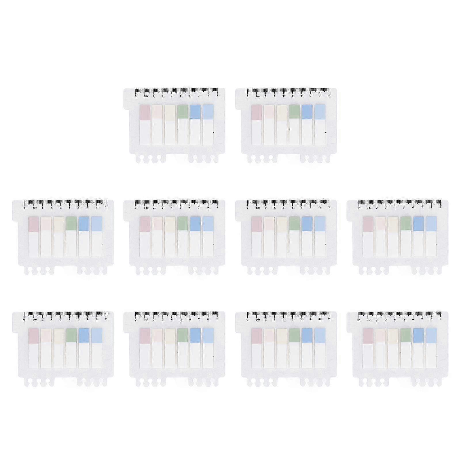 10 Sheets Page Markers Index Tabs 6 Different Colors Soft Touch Translucent Index Tabs for Office School 2025