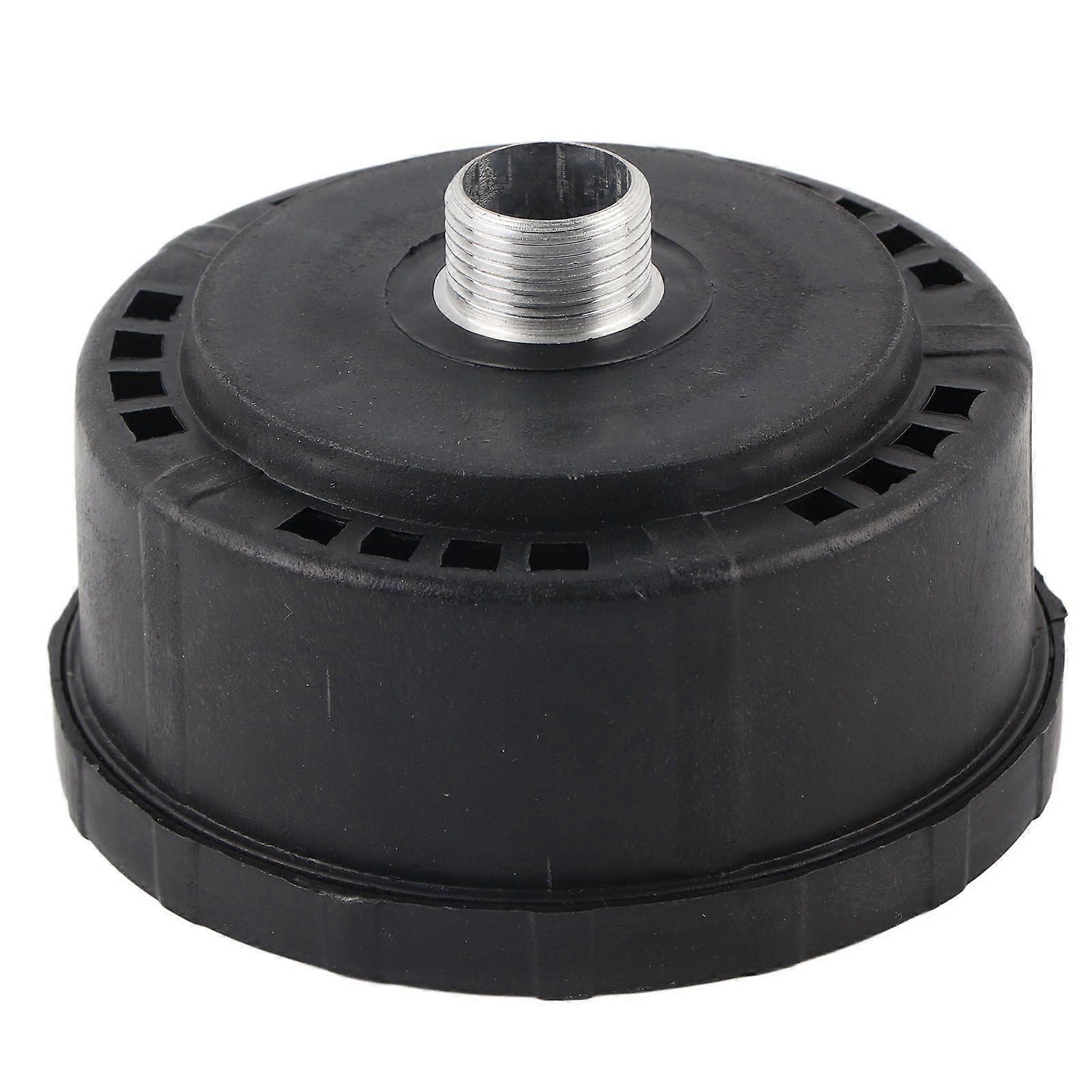 Air Compressor Silencer Plastic Shell Round Muffler3/4 25mm Filter Intake Dia 80mm