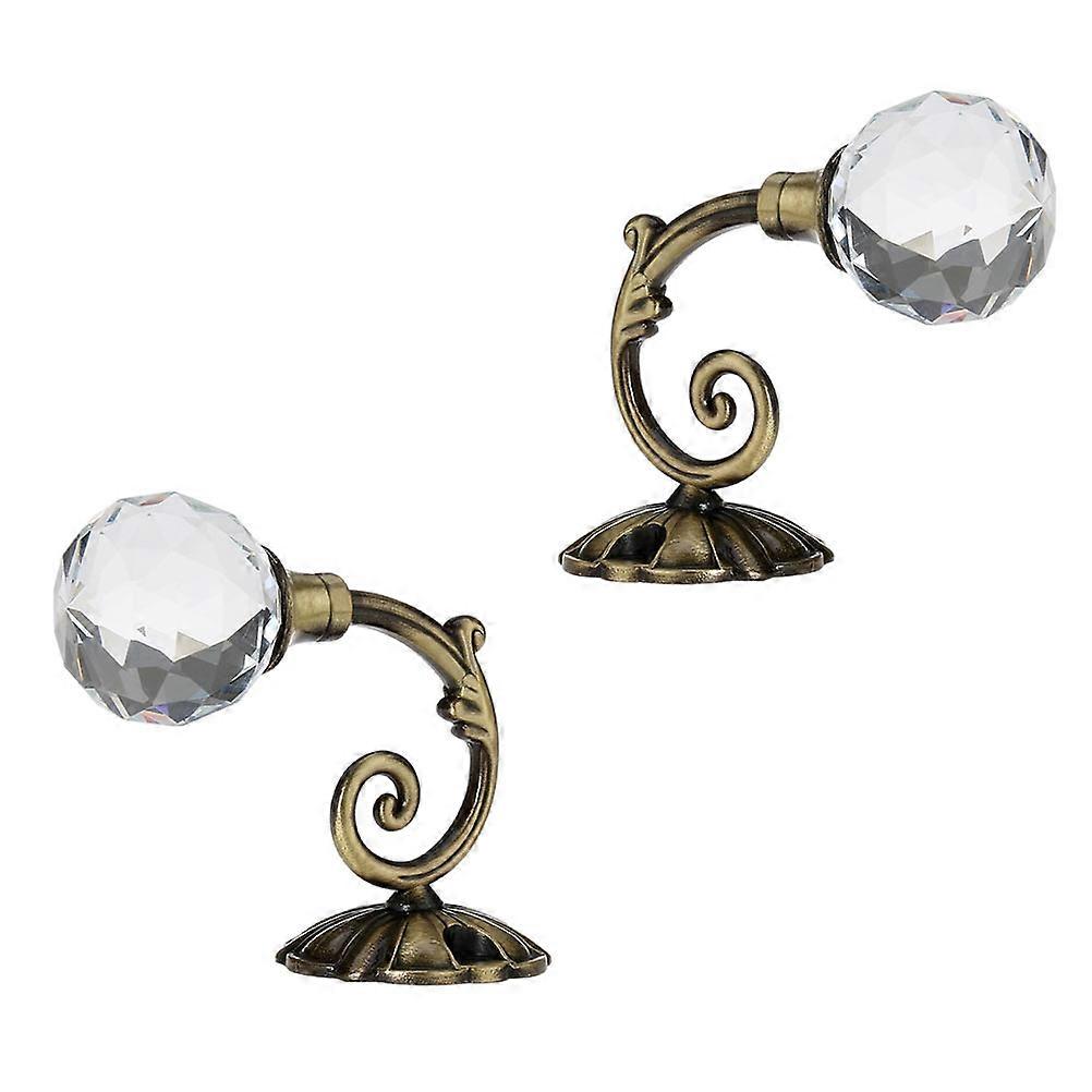 Curtain Hooks Alloy Curtain Hooks for Home Use 2Pcs Assorted Color