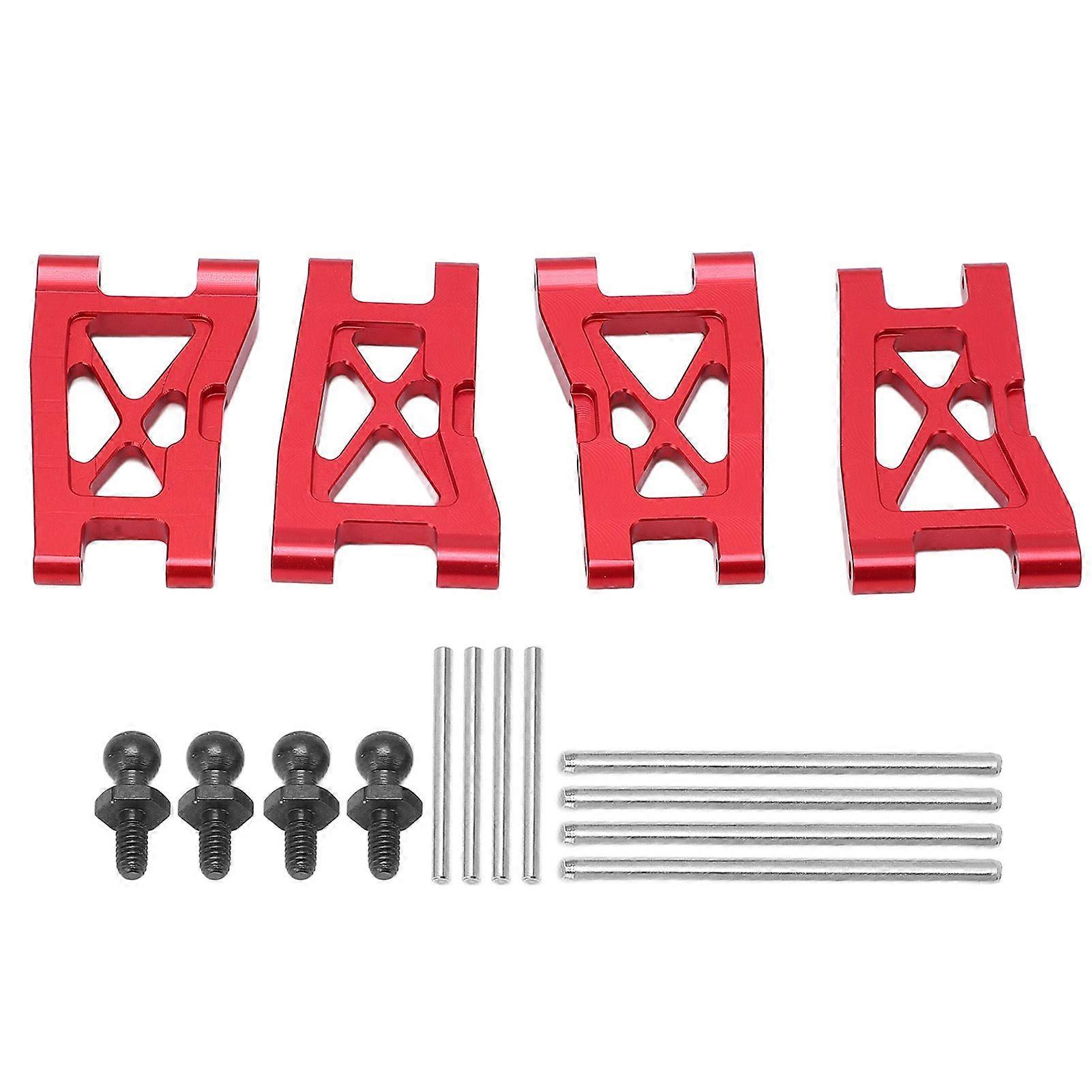 Metal Front and Rear Suspension Arm Set RC Car Upgrade Parts for TRAXXAS Latrax Teton 1/18 Remote Control CarRed