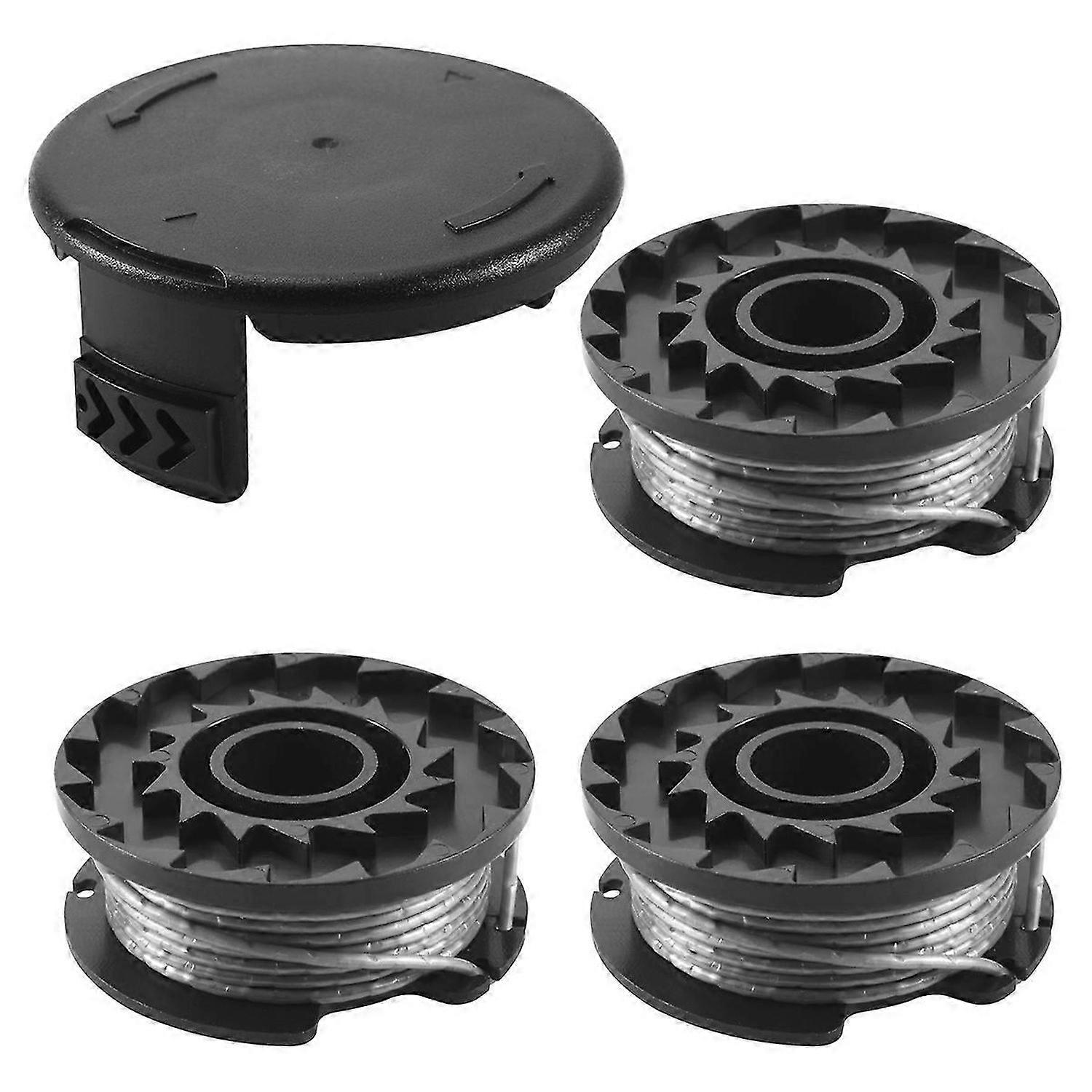 3 Pack String Trimmer Spool Line with Spool Cover for