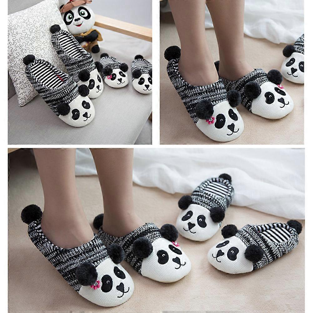 Animal Slippers for Toddlers Panda Shape Home Slippers Multi Color Warm Comfortable 1 Pair