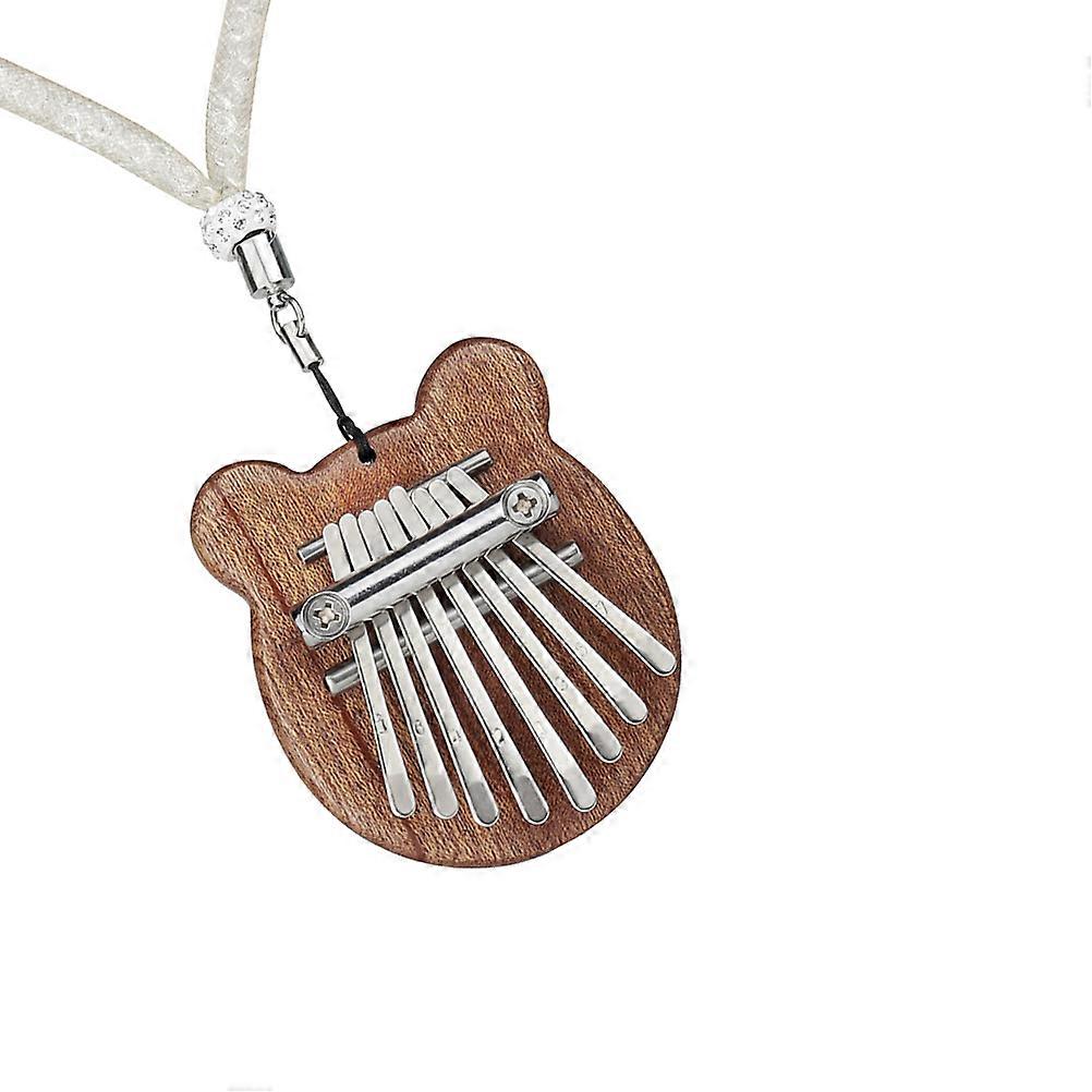 Kalimba Thumb Piano Musical Instrument Designed For Music Beginners In Brown Featuring Lightweight Design 1 Set