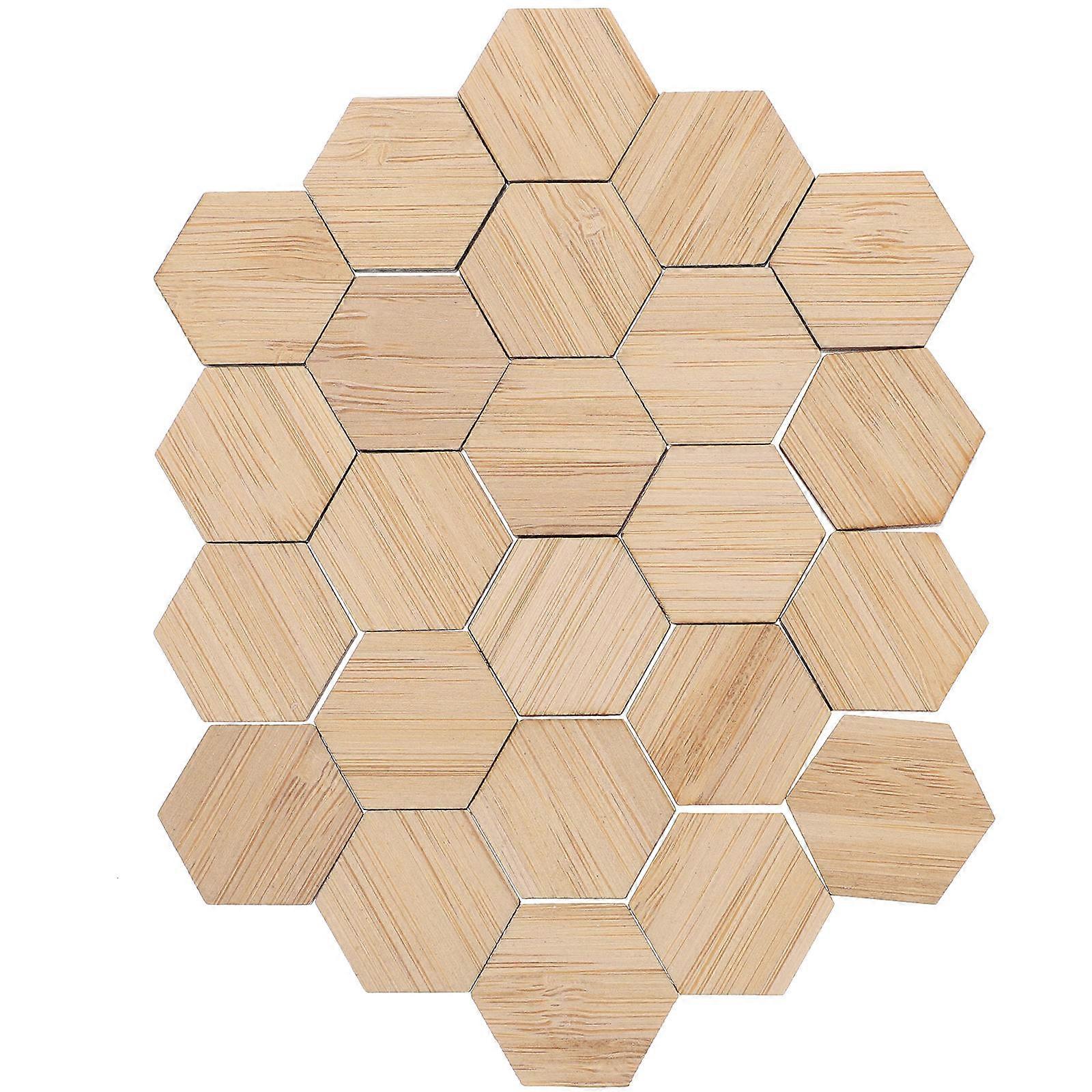 Mini House Accessories Bamboo Floorboard for Decorating 96Pcs Outdoors