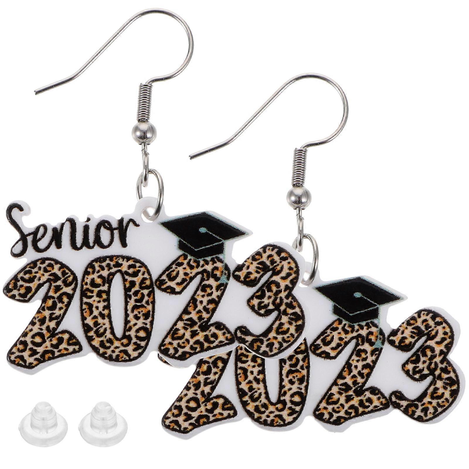 Graduation Earring Acrylic Ear Drop for Women 1Pair with