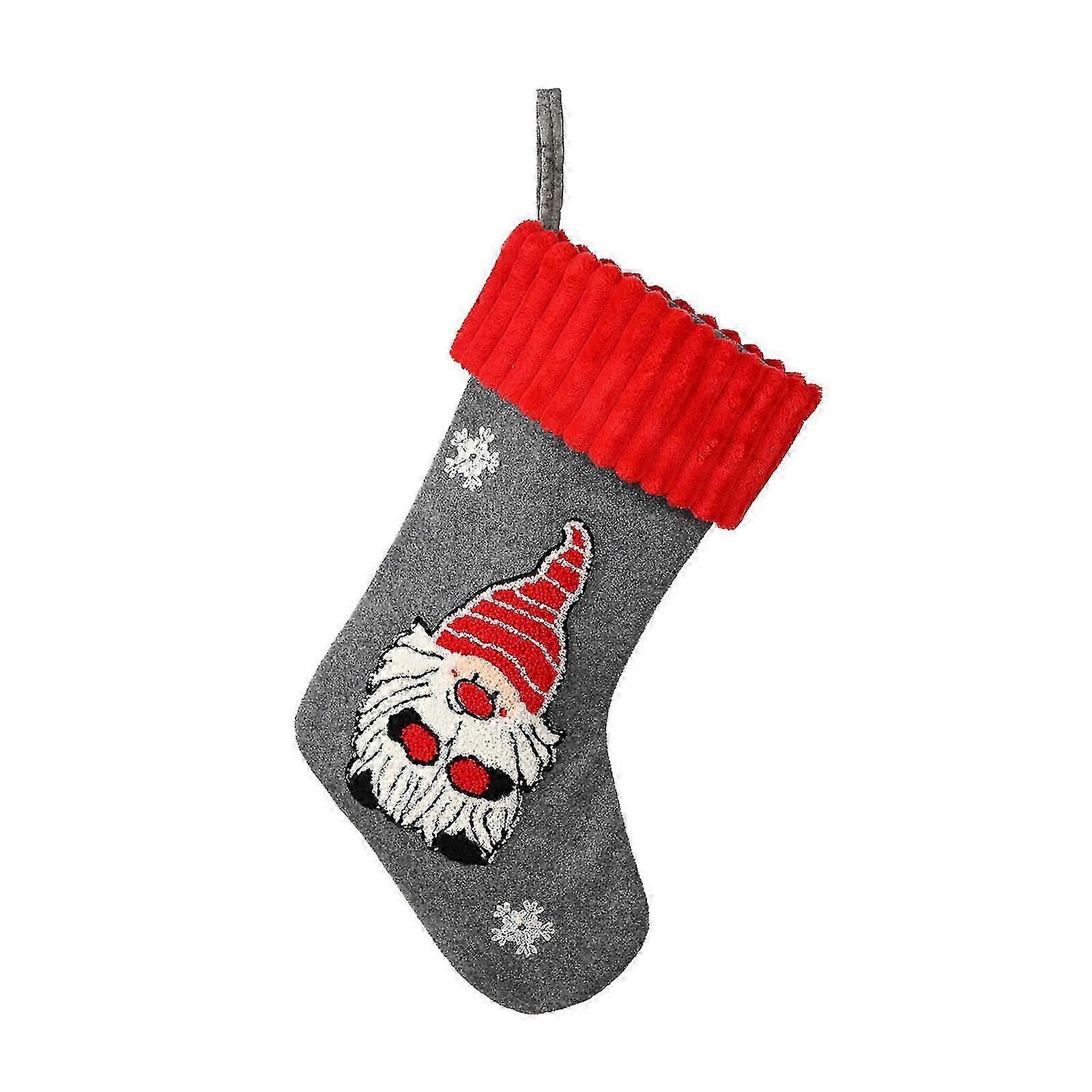 KINCJON Christmas Stocking Big Xmas Stockings Decors Tree Family Holiday Knitted Socks