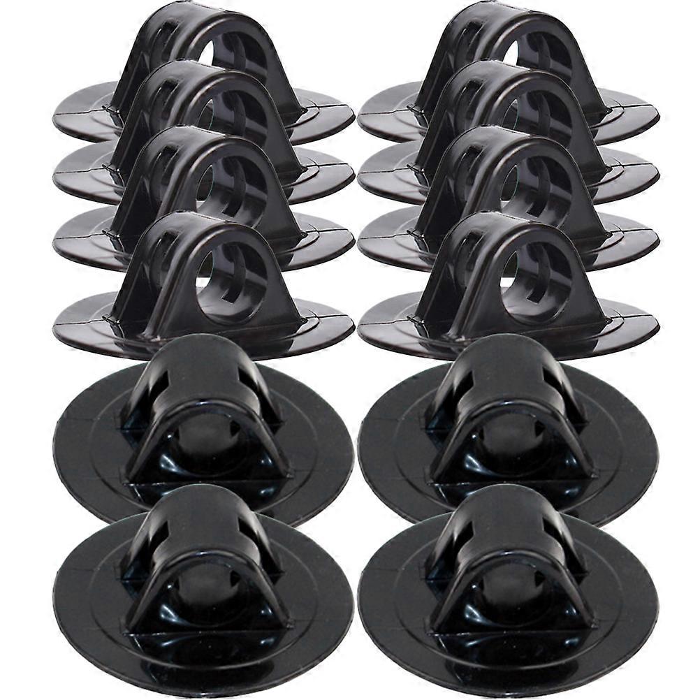 Canoe Motor Mount Bracket Kayak Engine Bracket Marine Use Pvc Black Motor Support 12Pcs