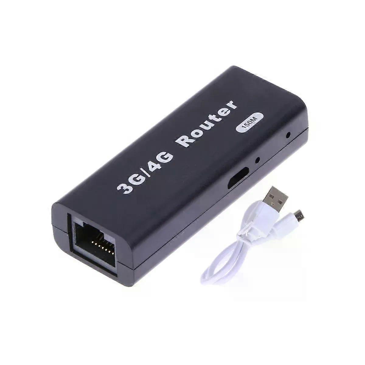 Mini Portable 3G/4G WiFi Wlan Hotspot WiFi Hotspot 150Mbps RJ45 USB Wireless Router with USB Cable