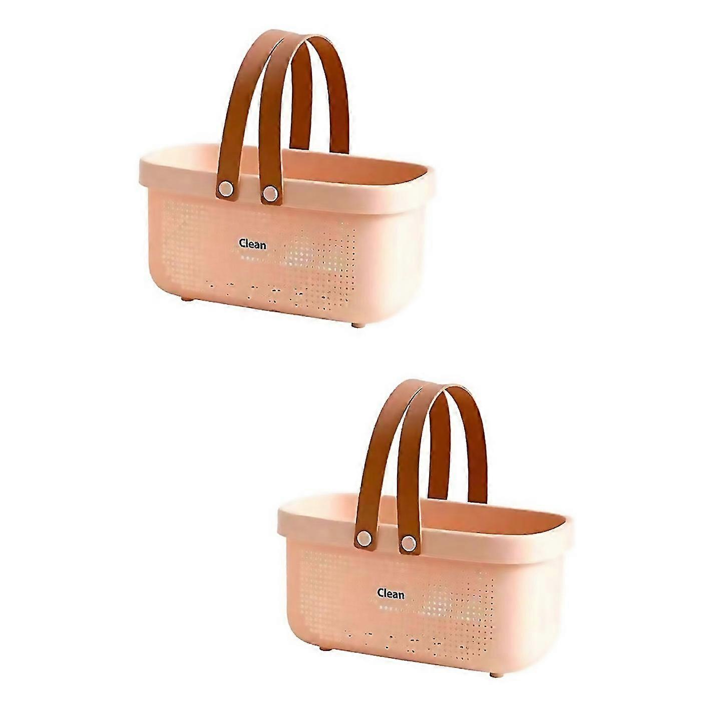 For Plastic Storage Basket Portable Shower Tote Organizer Basket