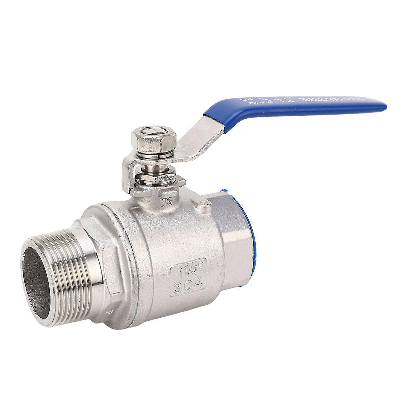 1 1/4in DN32 Thread Ball Valve 1000WOG Nominal Working Pressure Female X Male Thread NPT Ball Valve