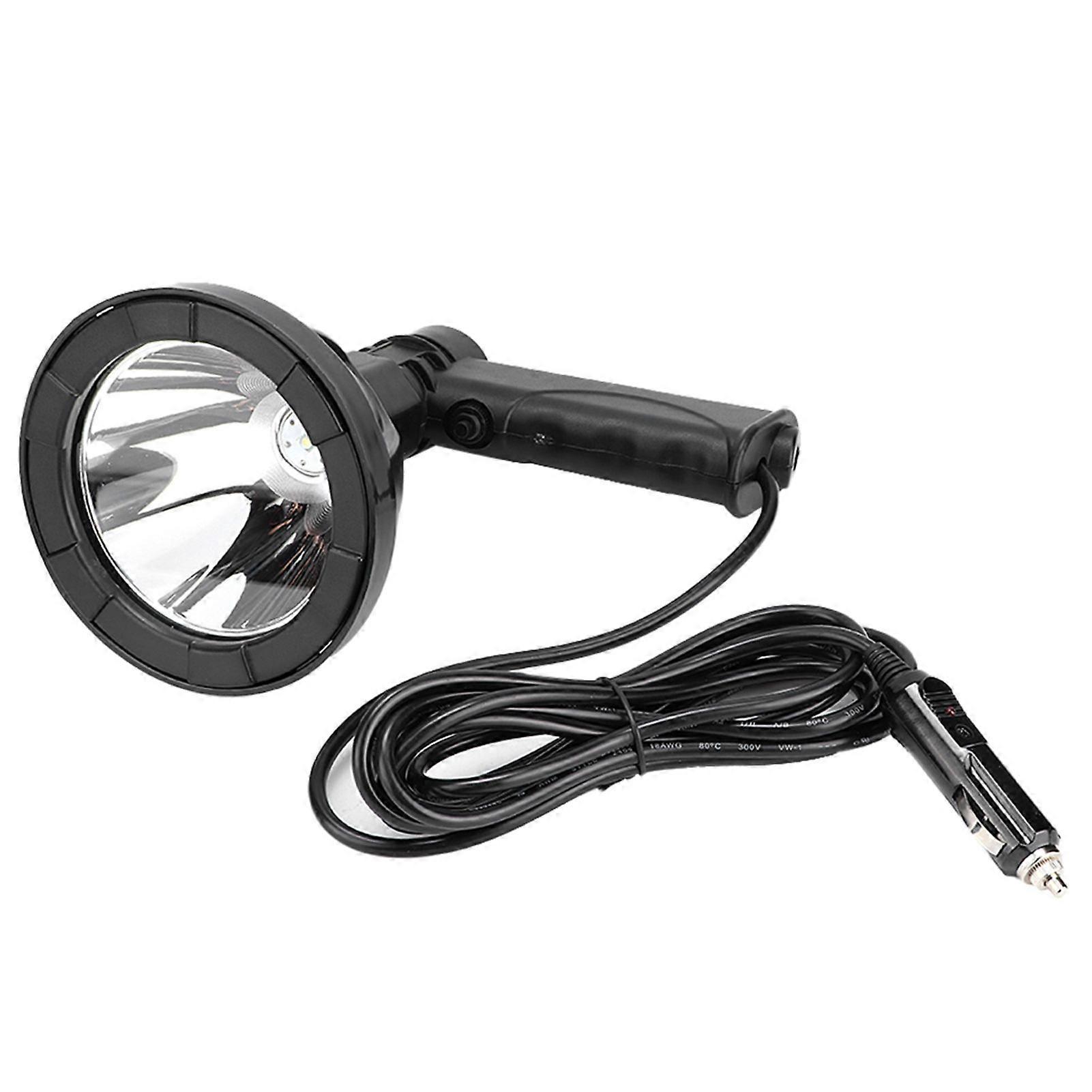 Outdoor 35W 5inch T6 LED Lamp Handlamp Handheld Spotlight Color temperature 6000K Car Charging