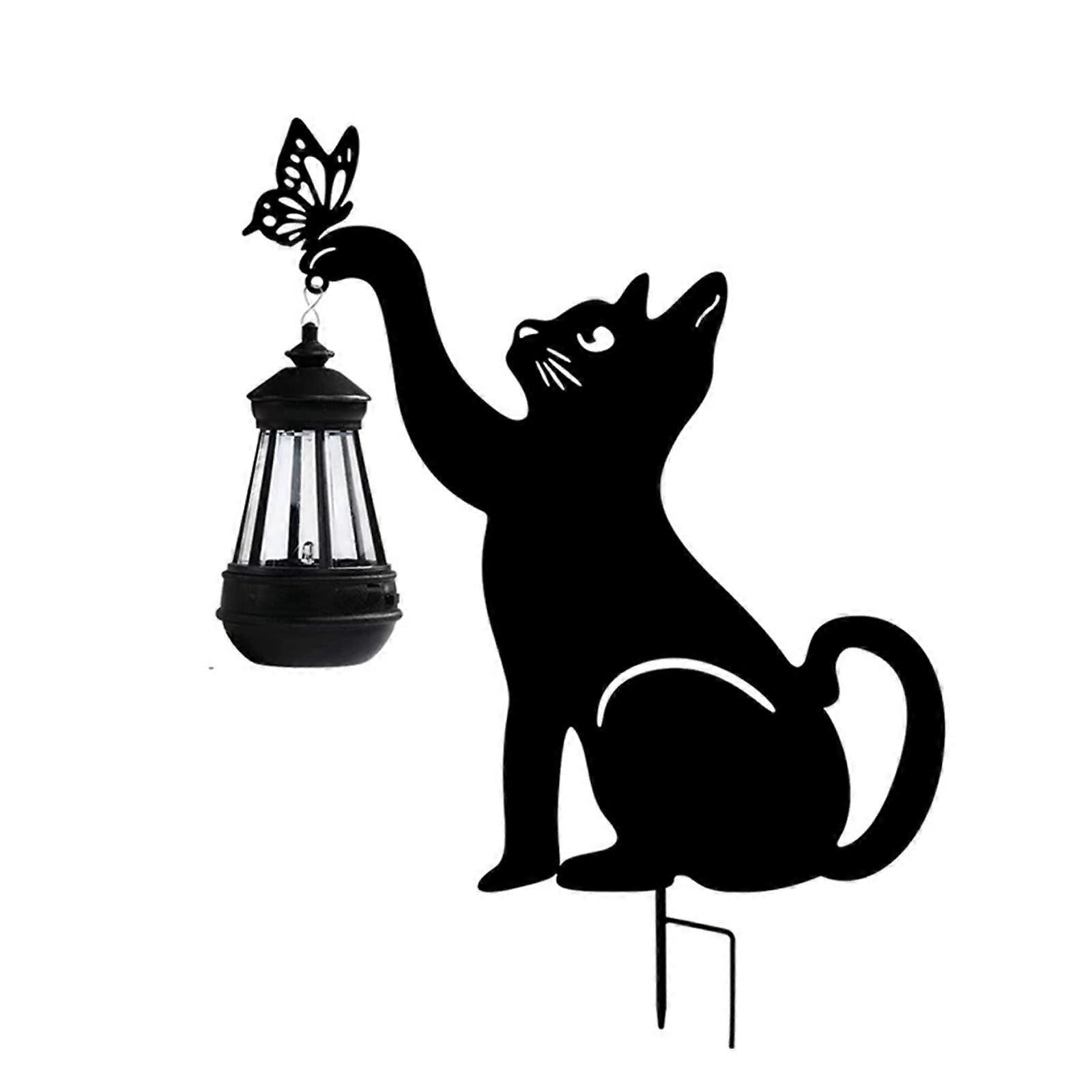 Black Solar Outdoor Lamp Ambience Lighting With Light Sensing And Automatic Brightness
