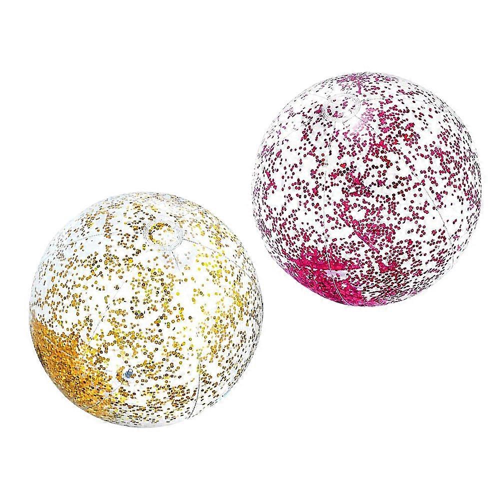 Assorted Color Inflatable Beach Ball for Kids Fun Playing 2Pcs PVC