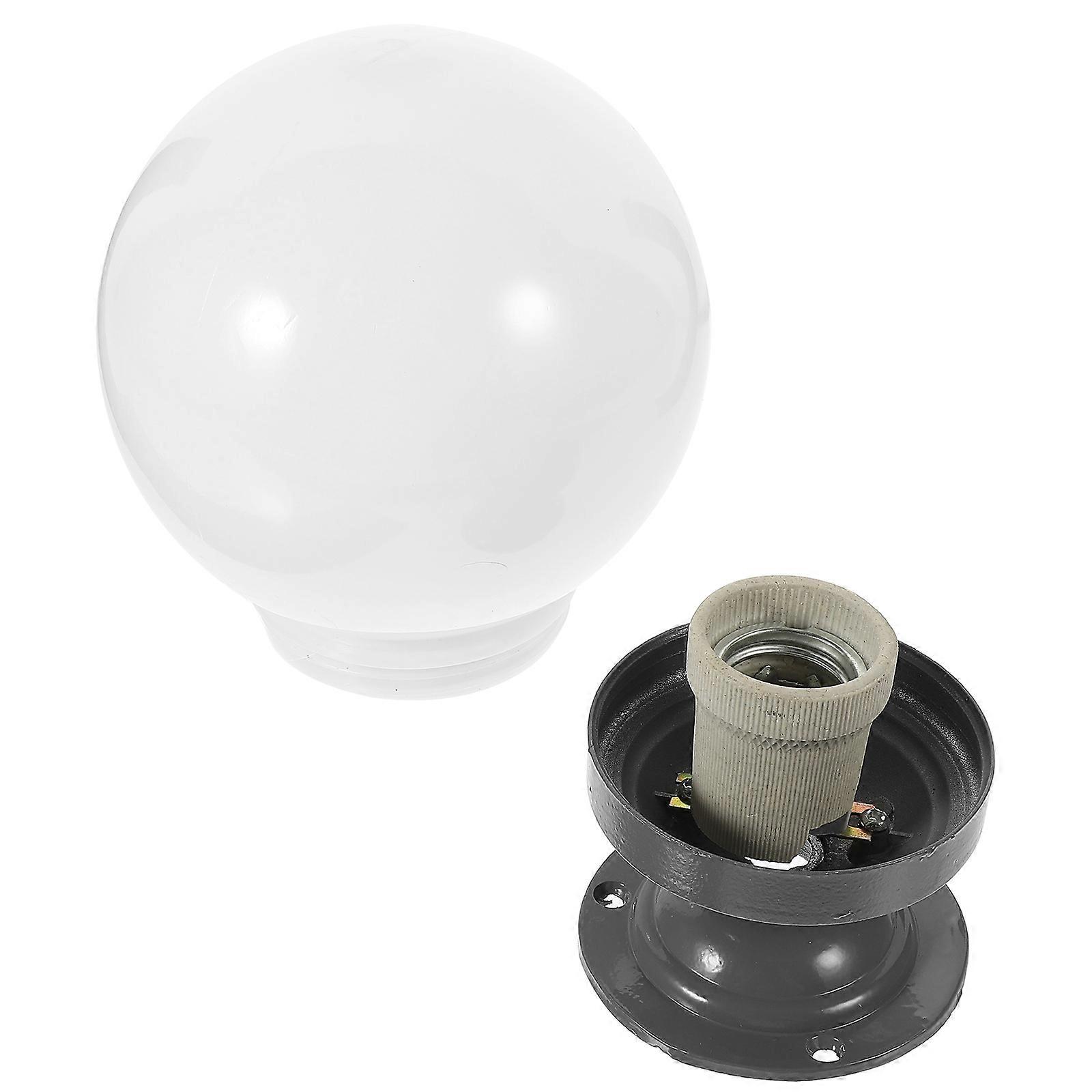 3Pcs Post Globe Lampshade for Outdoor Street Lamp Protection