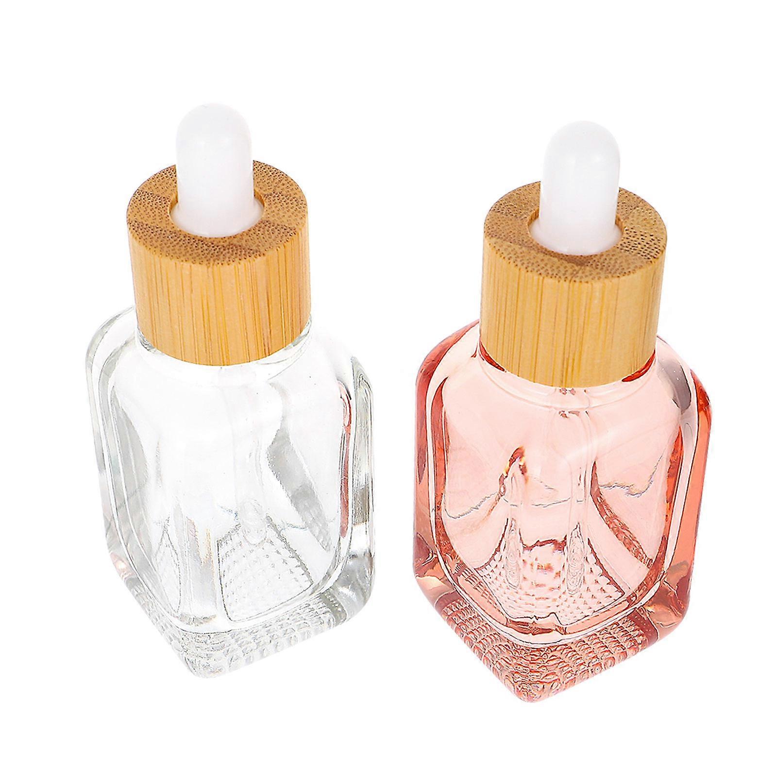 Essential Oil Bottle Glass for Storage Use Sample Dropper Bottles 4Pcs