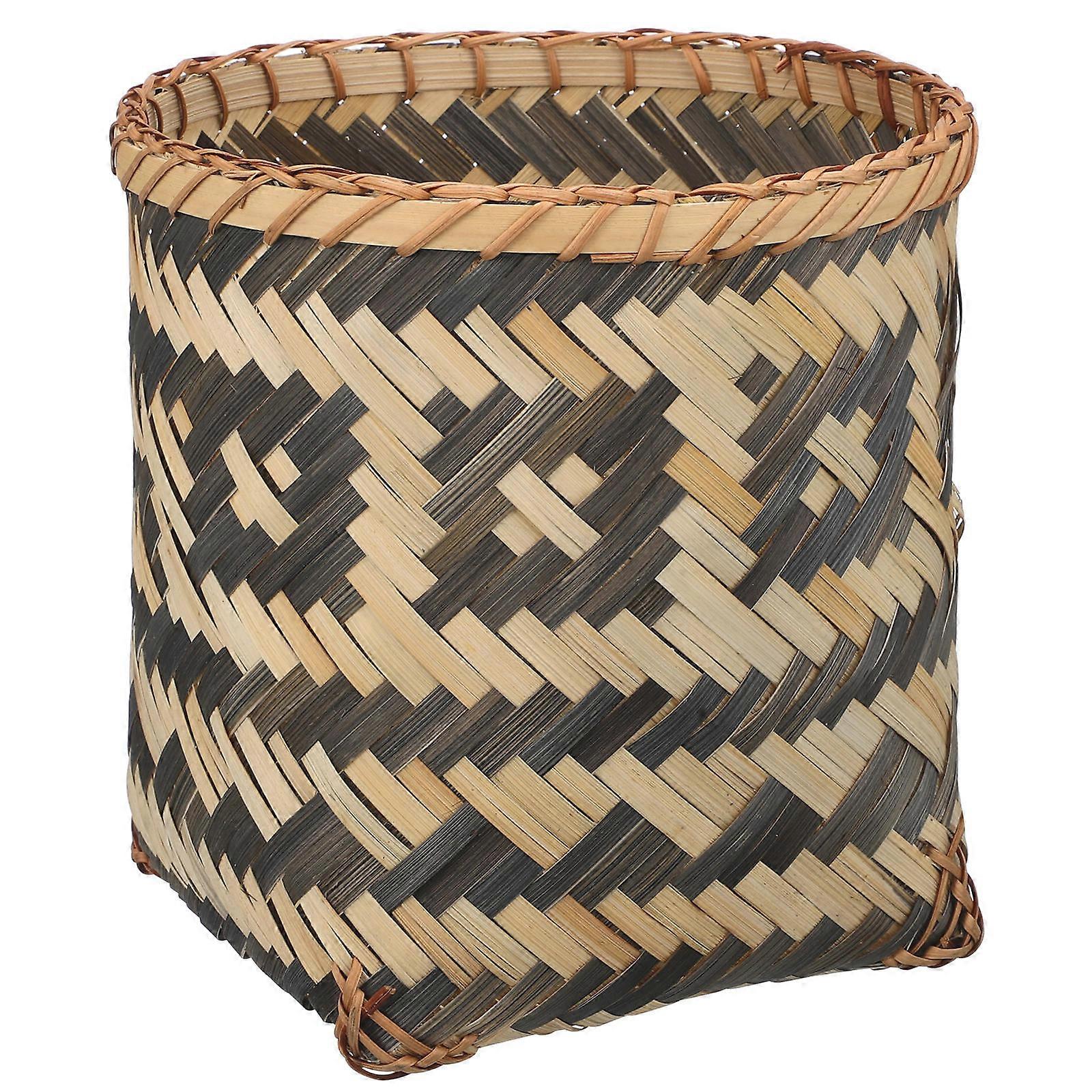 Woven Plant Basket Weaving Basket Assorted Color 21.00X20.00X20.00CM Sundry Organization Office Use 1Pcs
