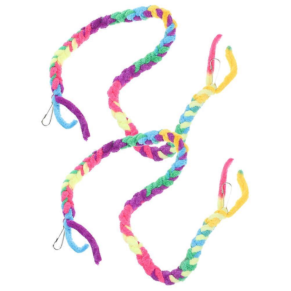 Hermit Crab Climbing Toy Cotton Rope for Reptile Terrarium 2Pcs