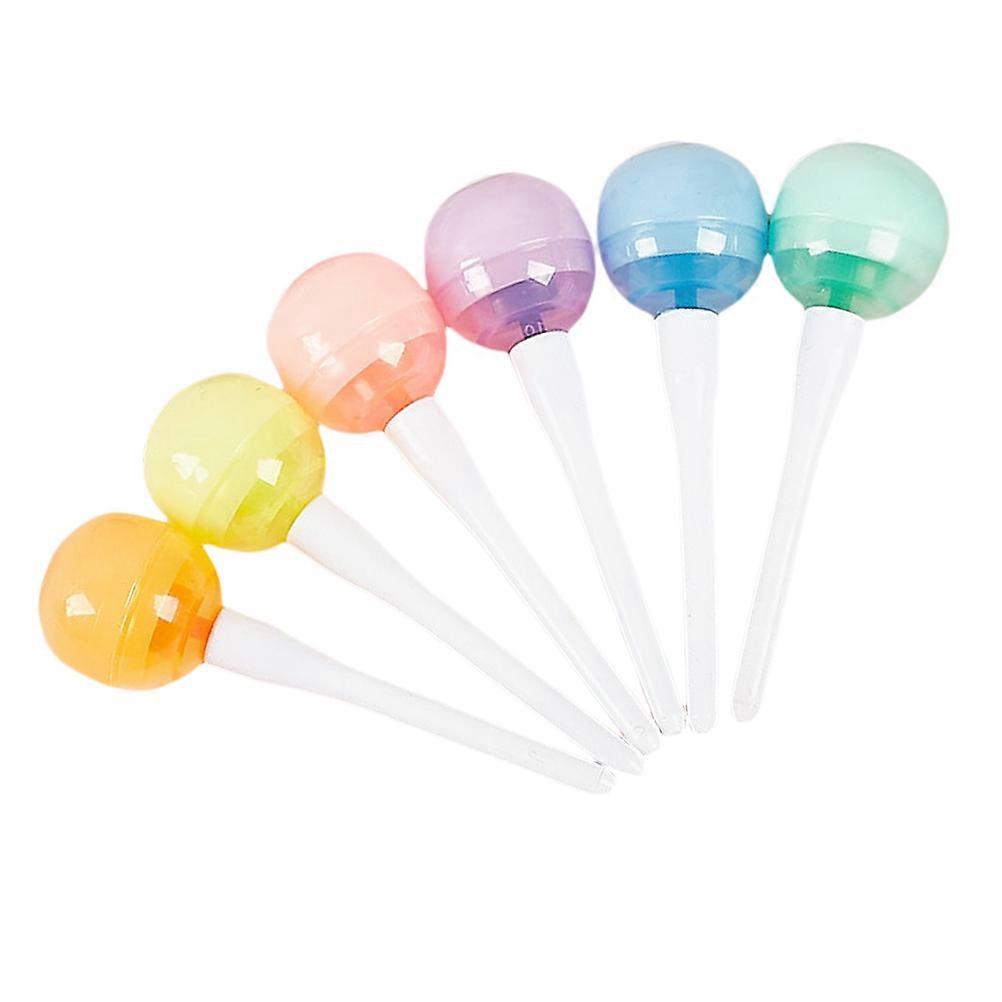 Mini Highlighters Pack Marking Text School Supplies Assorted Color 8.5x2.5cm Emphasizing Information 6Pcs