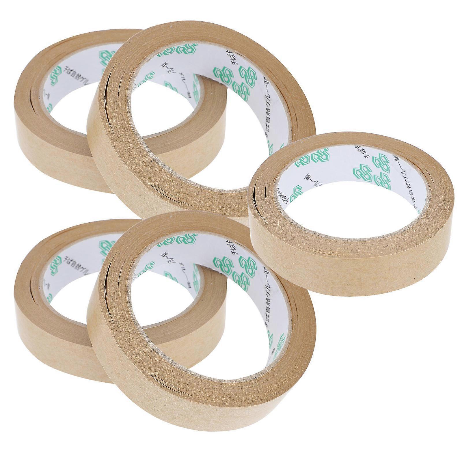 Strong Adhesive Kraft Tape Kraft Paper Tape for Binding 10Pcs Light Brown
