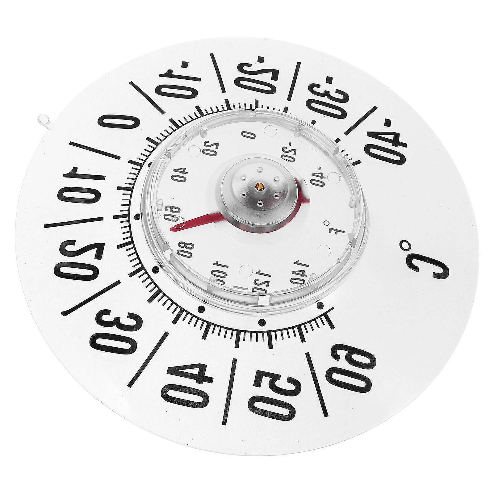 White Window High Precision for Indoor Temperature 2Pcs PVC