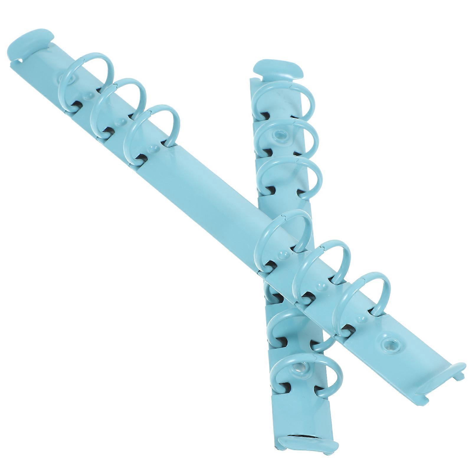 Binding Clips for Binding 6Pcs Blue Loose Leaf Notebook Metal Clips