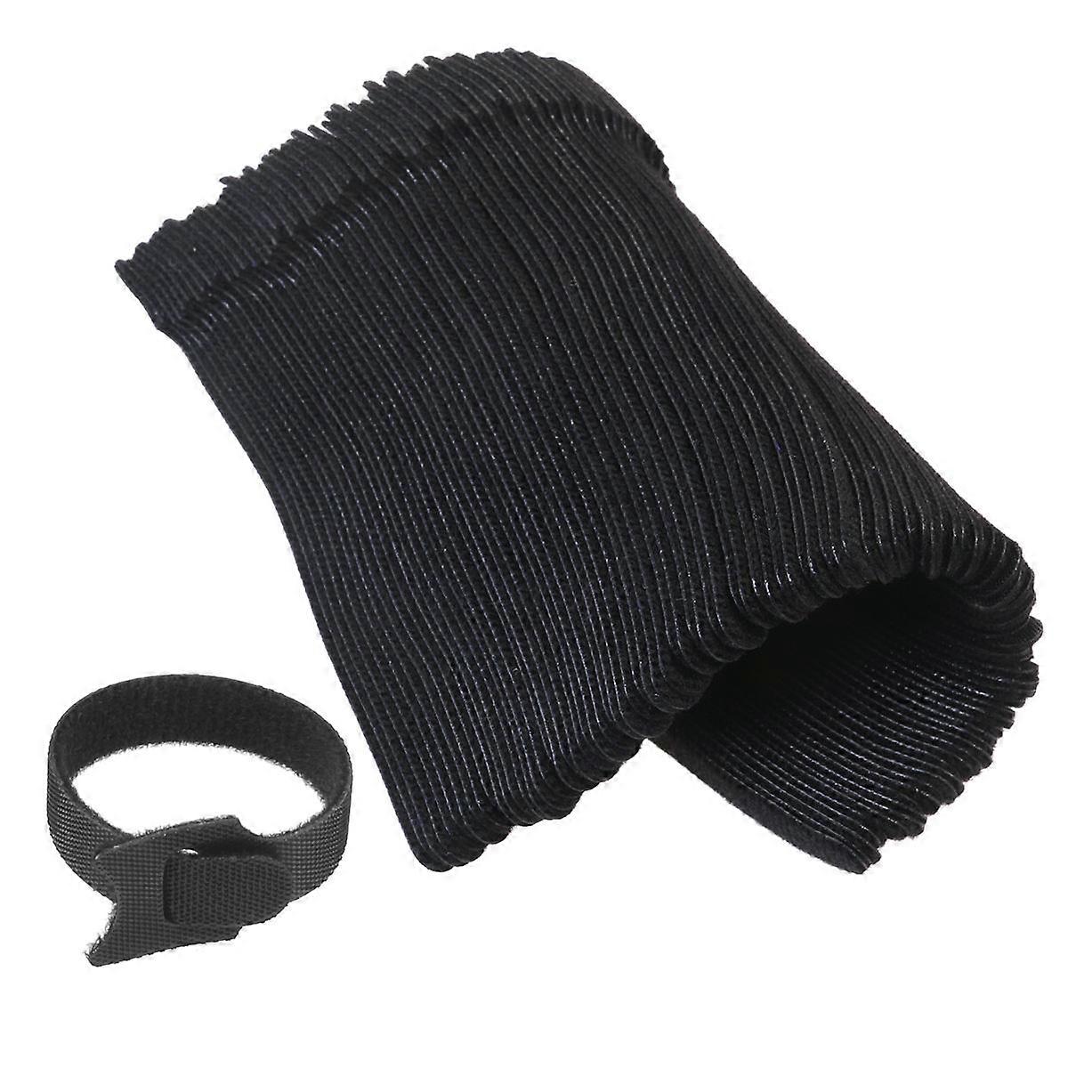Tape Cable Ties for Fastening 100Pcs Reusable Hook and Loop Strap Black