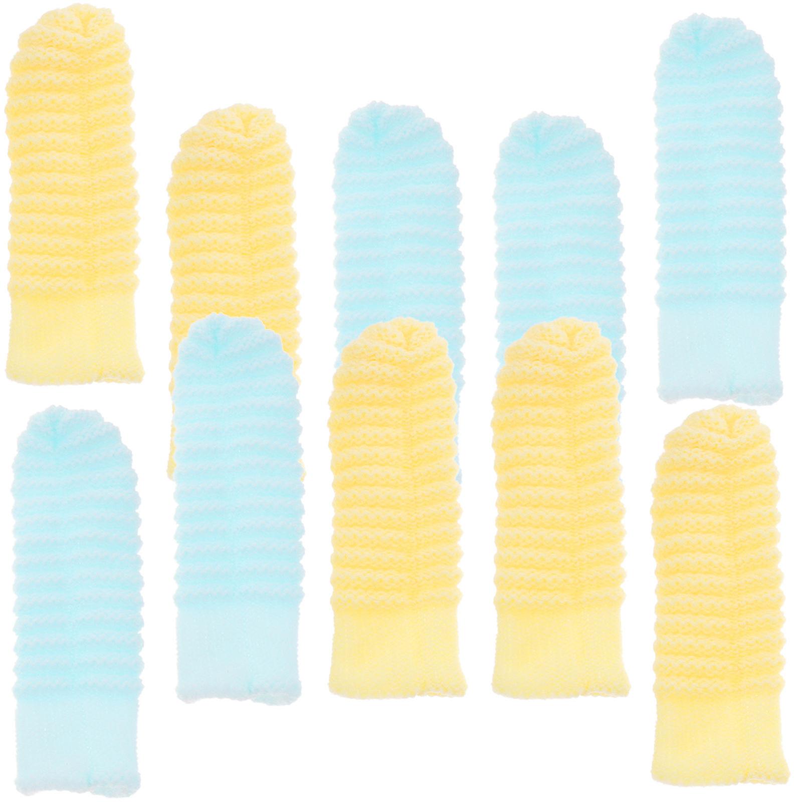 Dog Toothbrush For Finger Sleeve 40 Pcs Assorted Color Dental Cleaning