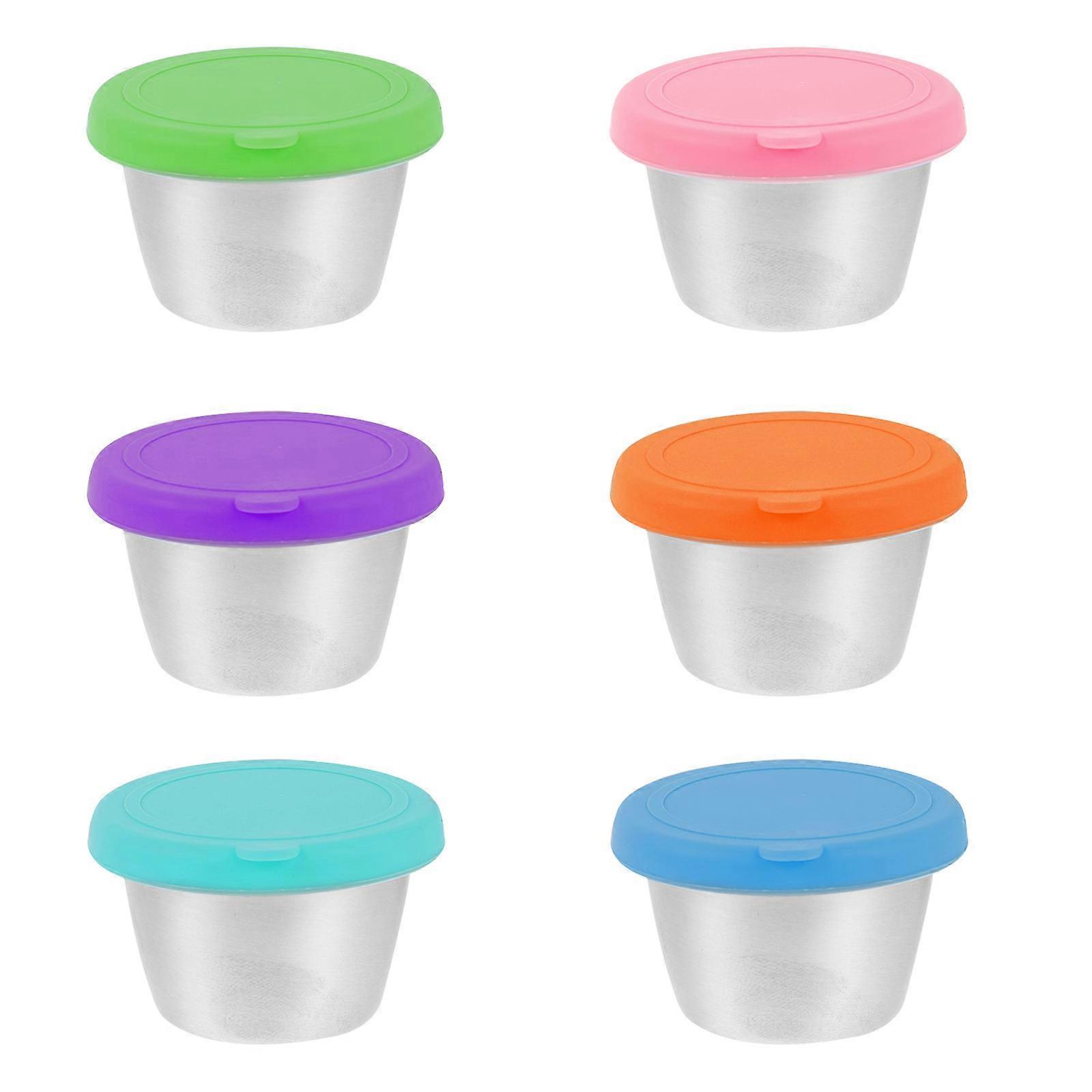 Soy Sauce Cups Dipping Cups Kitchen Utensil Assorted Color 6X4.5CM Leakproof 4Pcs